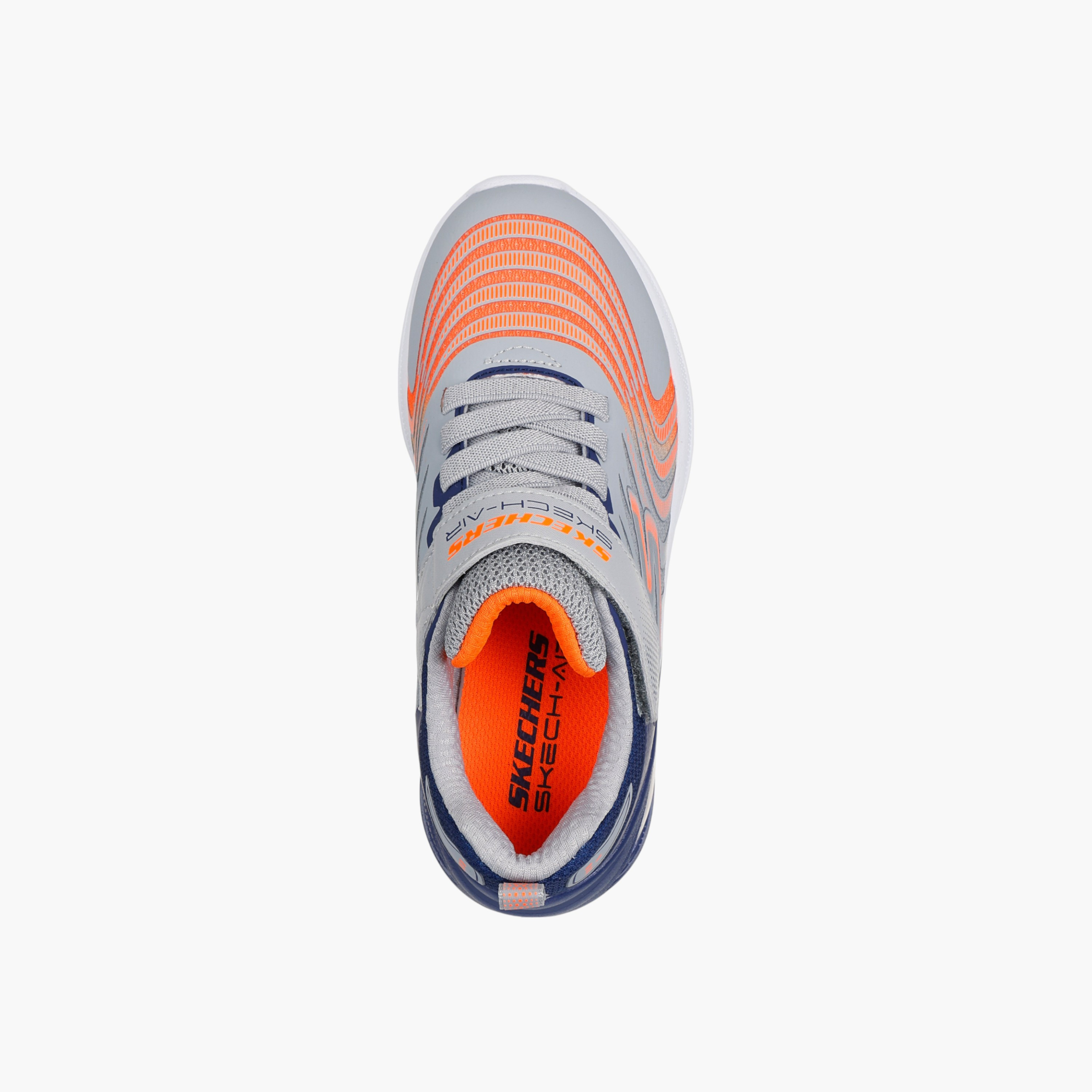 Skechers Boys' MICROSPEC MAX ADVANCE Sneakers with Hook and Loop Closure - 403938L-GYNV-boys-shoes-sneakers-image-3