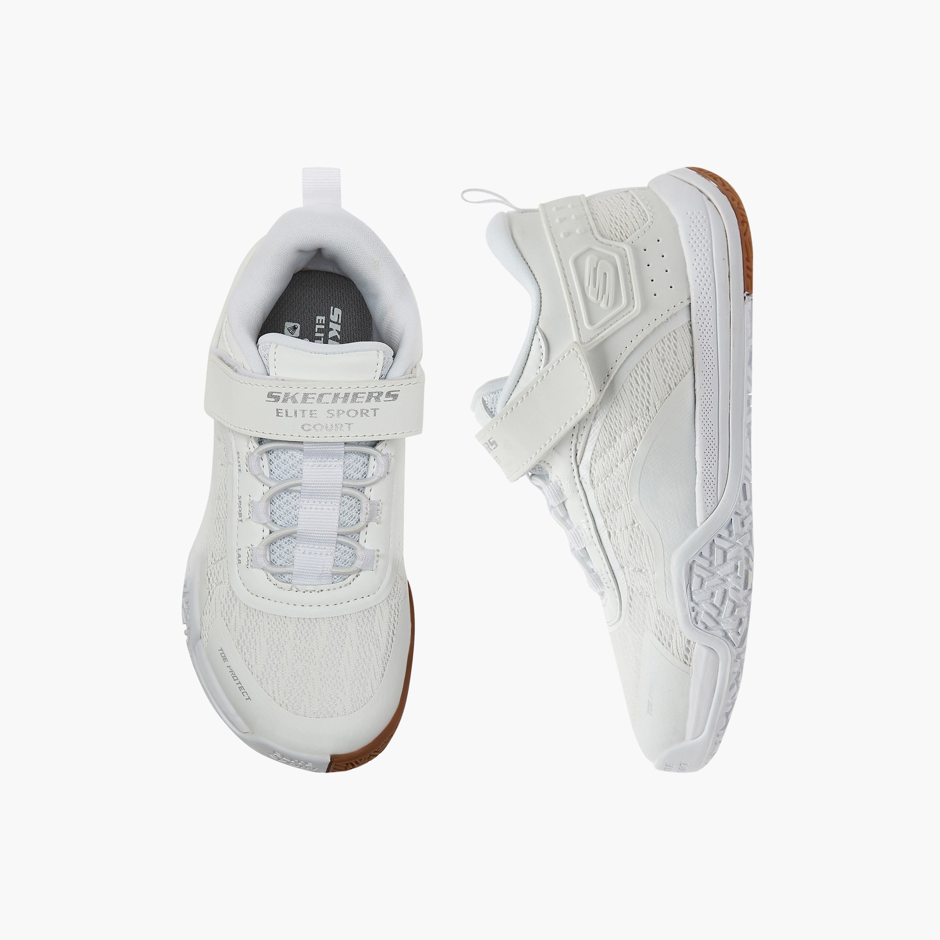 Skechers Boys ELITE SPORT COURT Hook & Loop Sneakers 403968L | OE-sports-boys-shoes-image-1