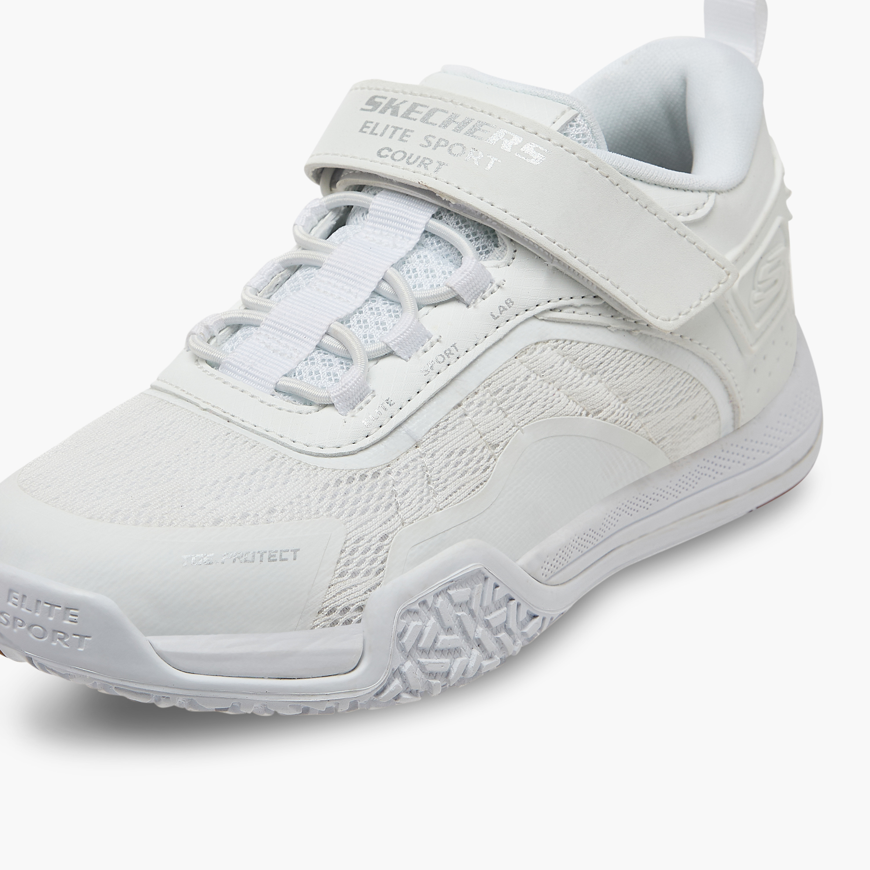 Skechers Boys ELITE SPORT COURT Hook & Loop Sneakers 403968L | OE-sports-boys-shoes-image-4