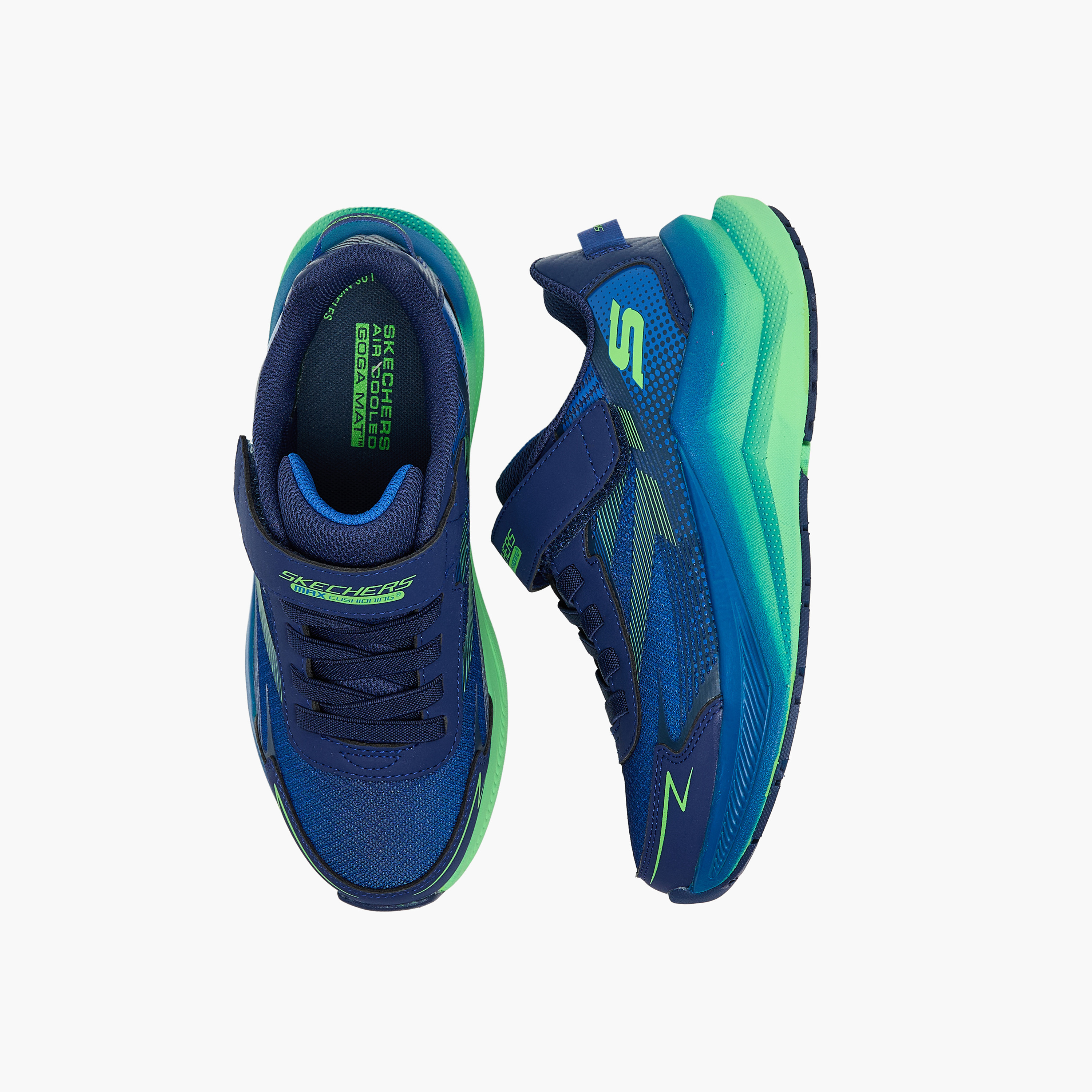 سكيتشرز- حذاء جري للأولاد  أسندر بإبزيم وخطاف ذو التوسيد الأقصى 404022L | OE-sports-boys-shoes-image-1