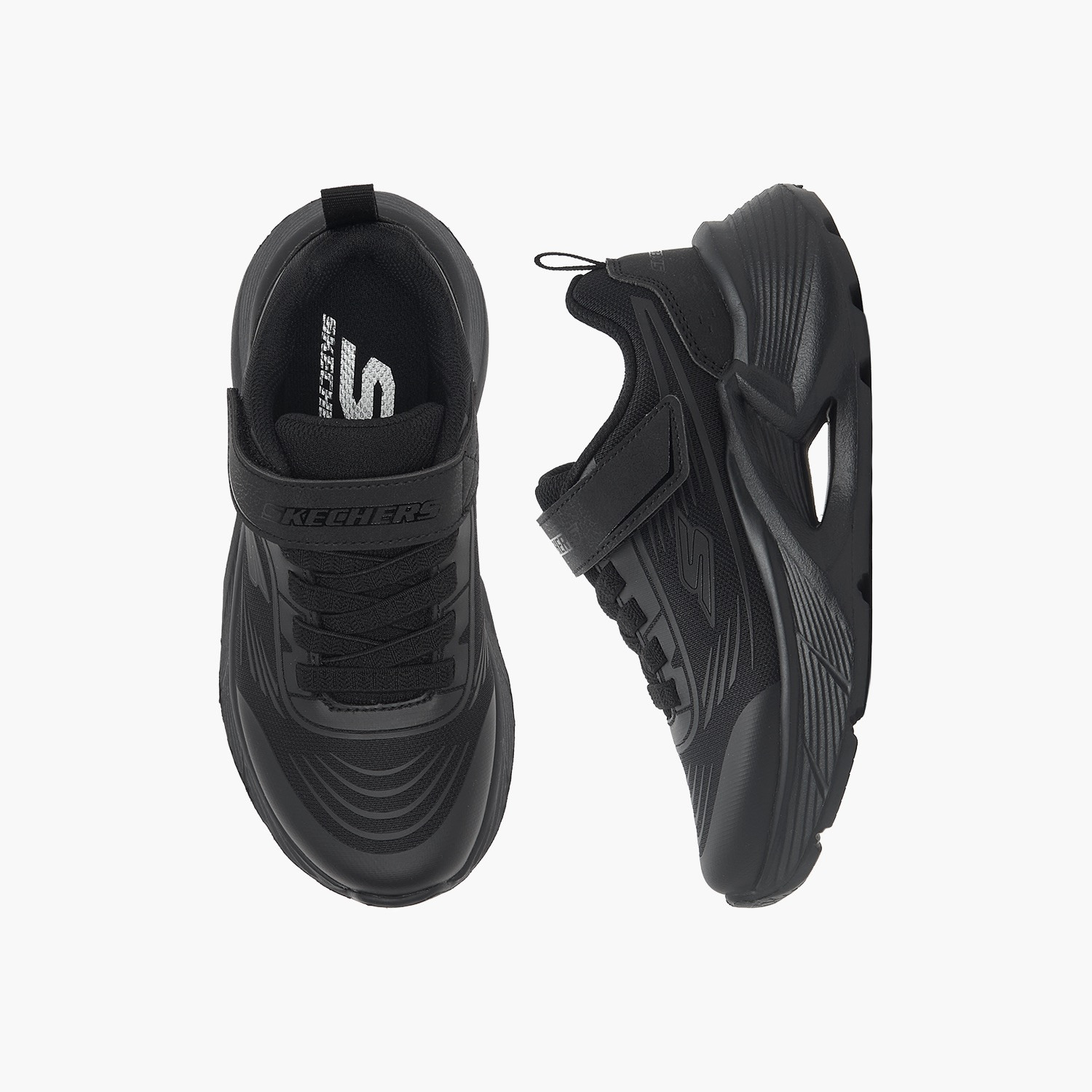 حذاء مدرسي بشريط إغلاق لاصق تيدال تيك للأطفال من سكيتشرز-sports-boys-shoes-image-1