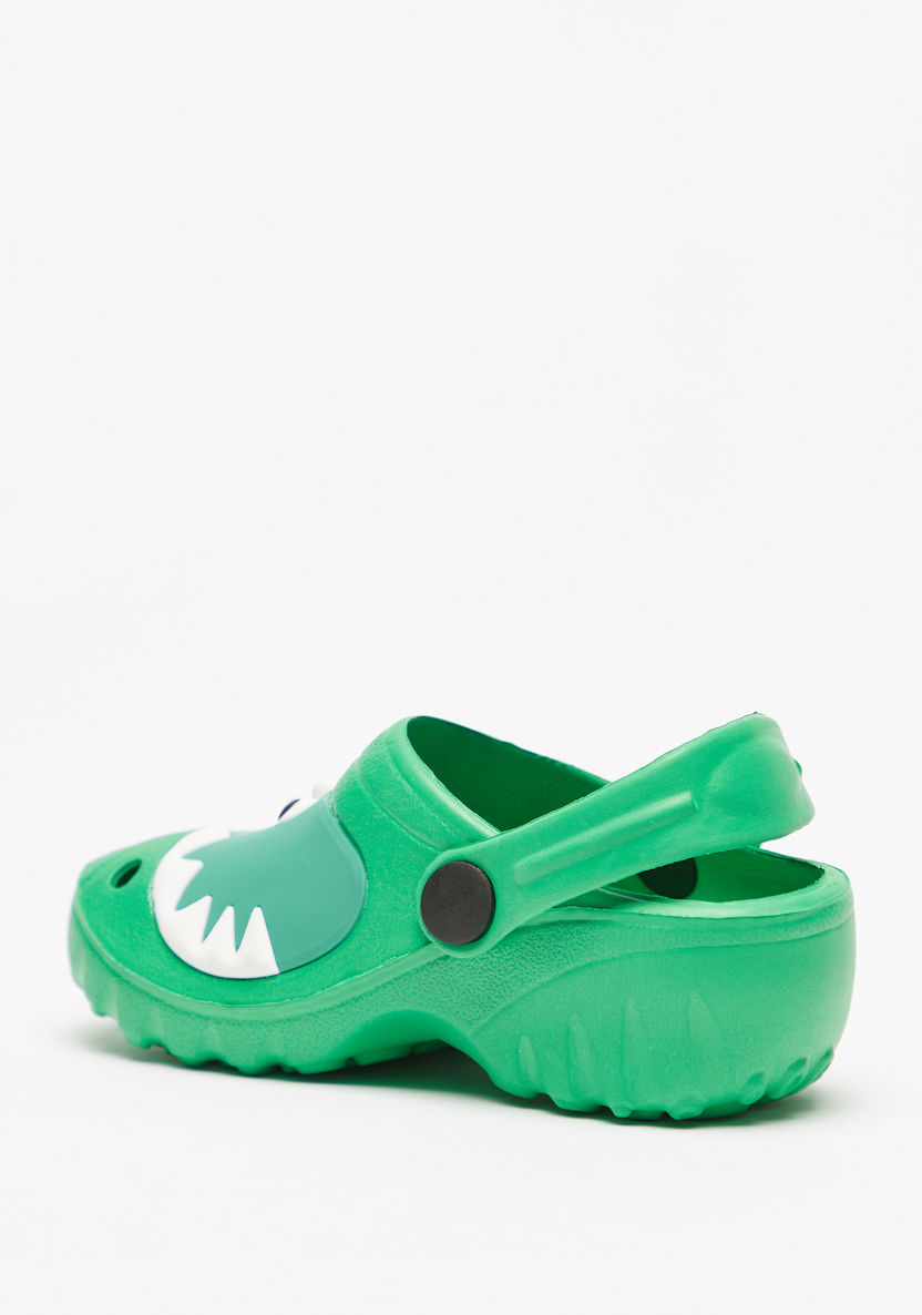 Aqua Embossed Slip-On Clogs-Boy%27s Flip Flops & Beach Slippers-image-1
