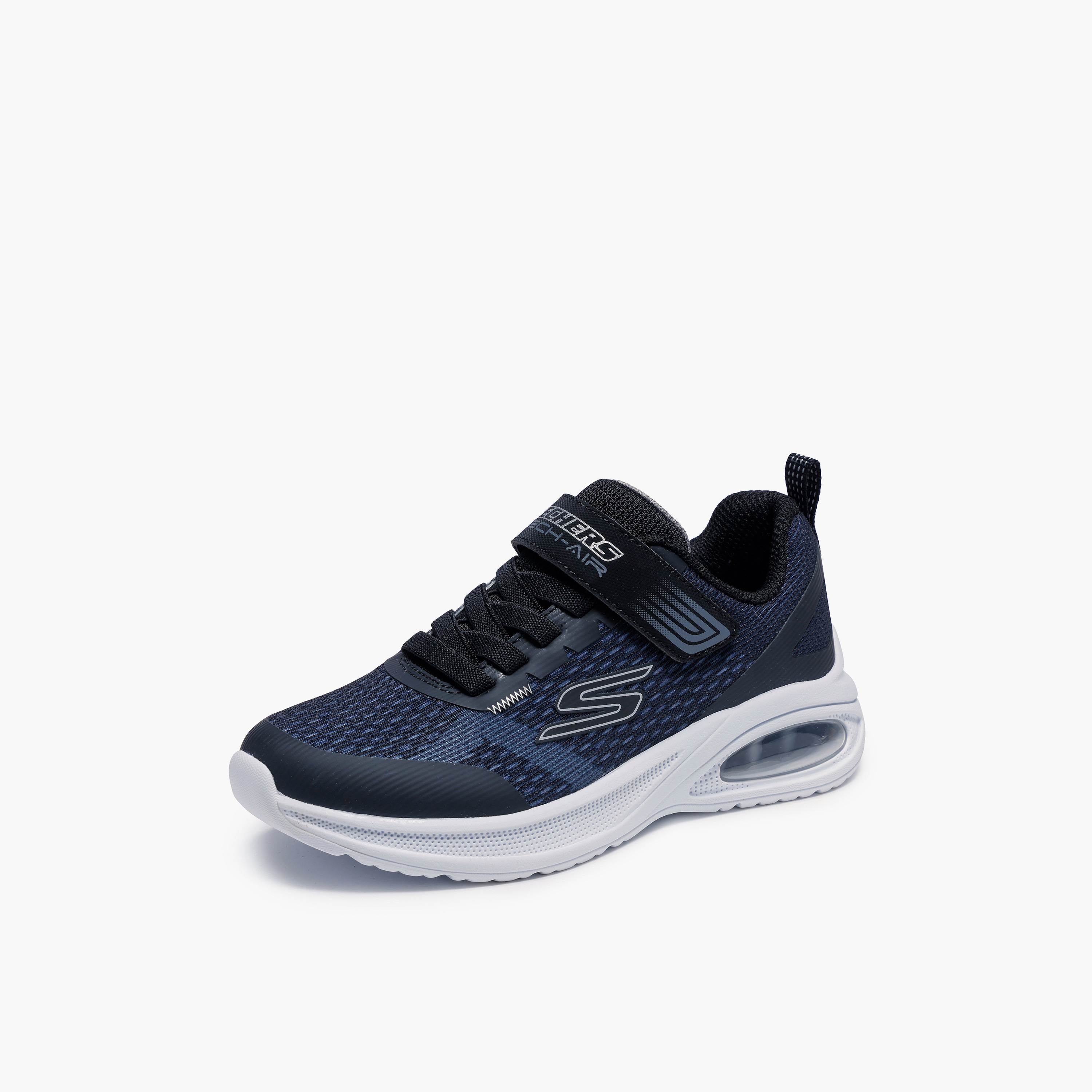 Skechers Boys MICROSPEC MAX ADVANCE Hook & Loop Sneakers - 404105L-BLK-CP-boys-shoes-sneakers-image-4