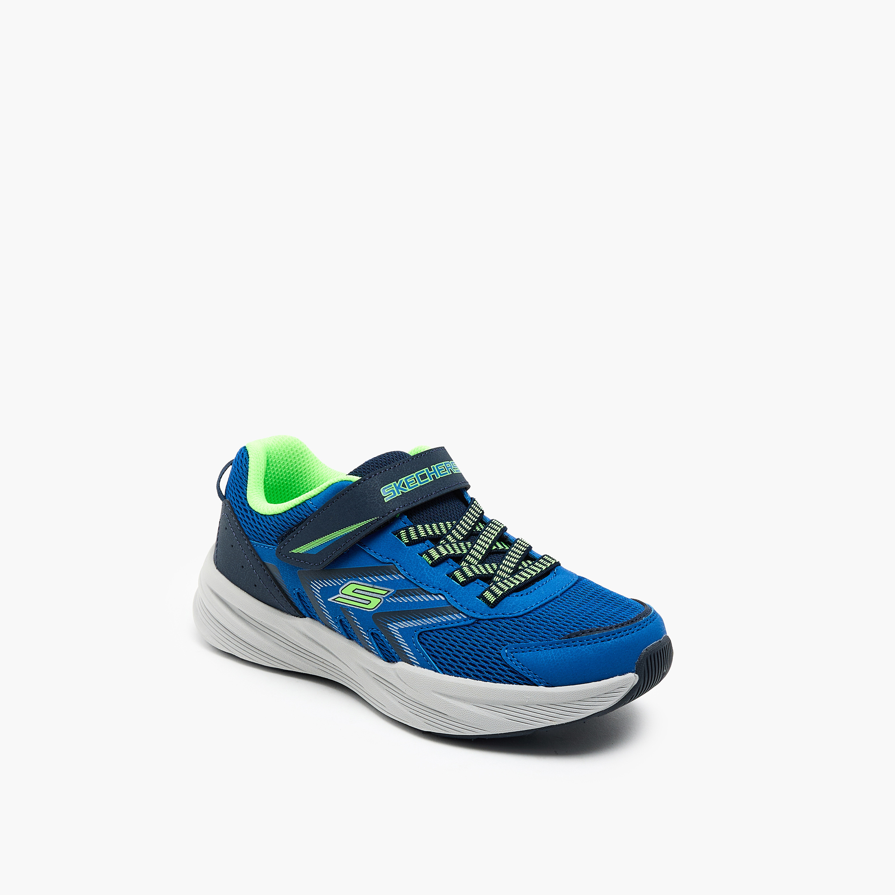 حذاء جري بنعل مبطّن وشريط إغلاق ميكروسبيك تريد للأولاد من سكتشرز-boys-shoes-sneakers-image-2