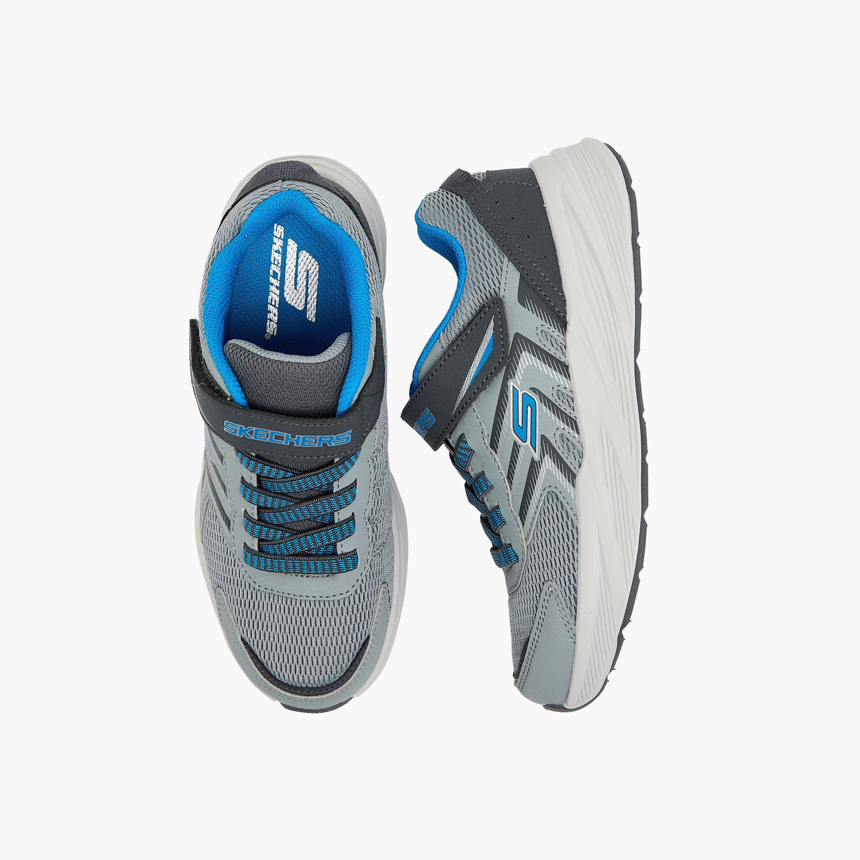 حذاء جري بنعل مبطّن وشريط إغلاق ميكروسبيك تريد للأولاد من سكتشرز-boys-shoes-sneakers-image-3