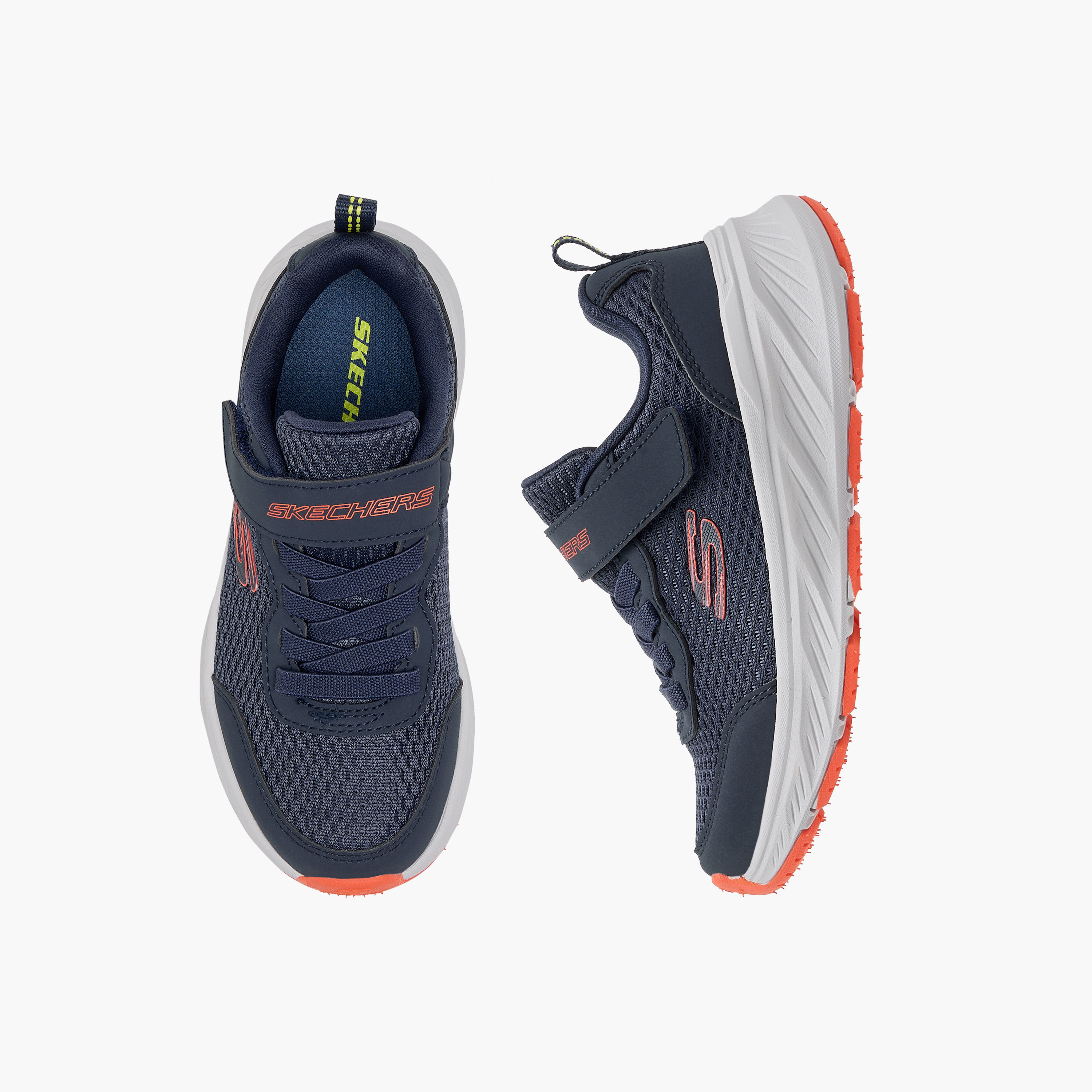 Skechers Boys Edgeride Hook & Loop Cushioned Sole Running Shoes-boys-shoes-sneakers-image-8