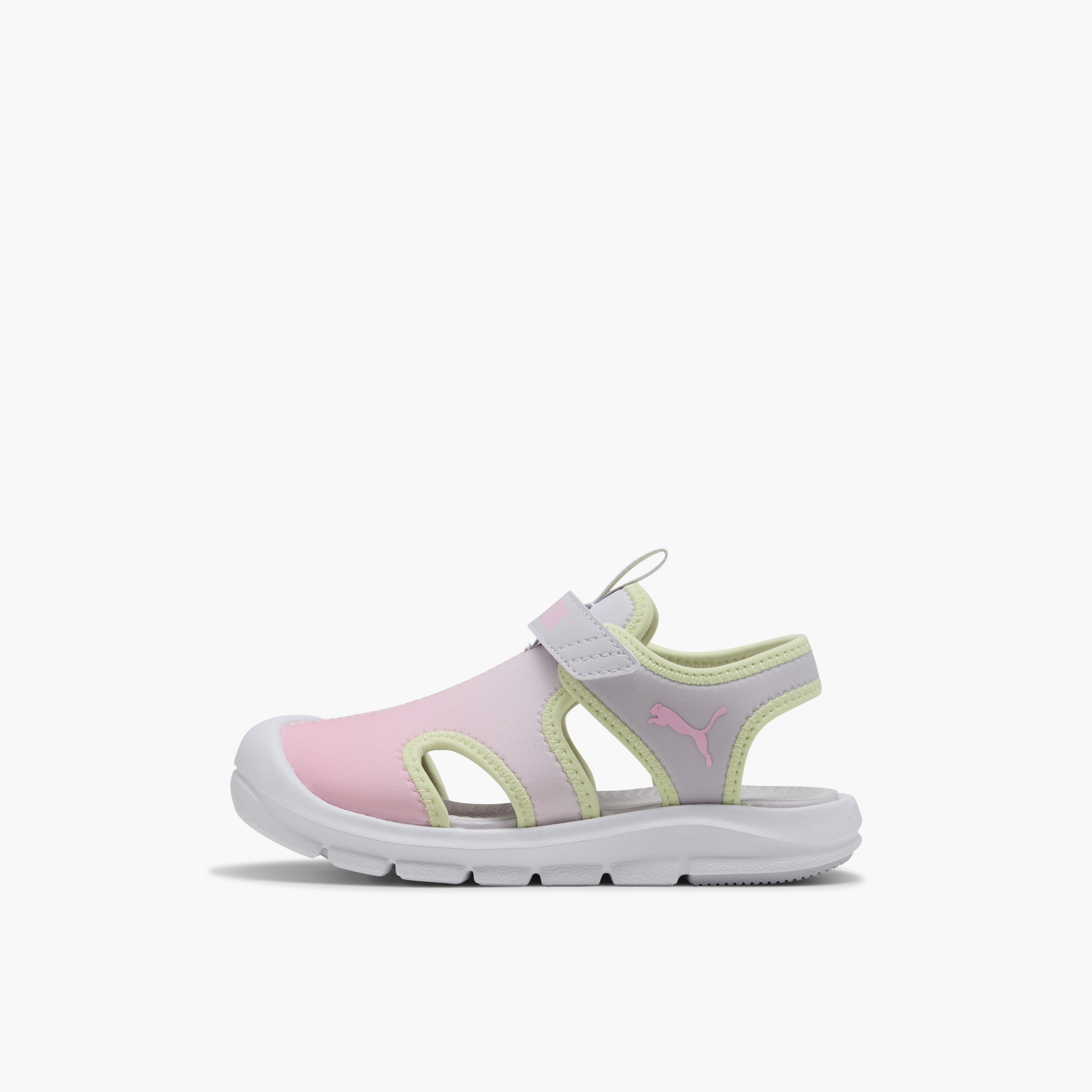 Puma Girls Fun Racer Come On V Hook & Loop Strap Sandals-girls-shoes-sports-image-3