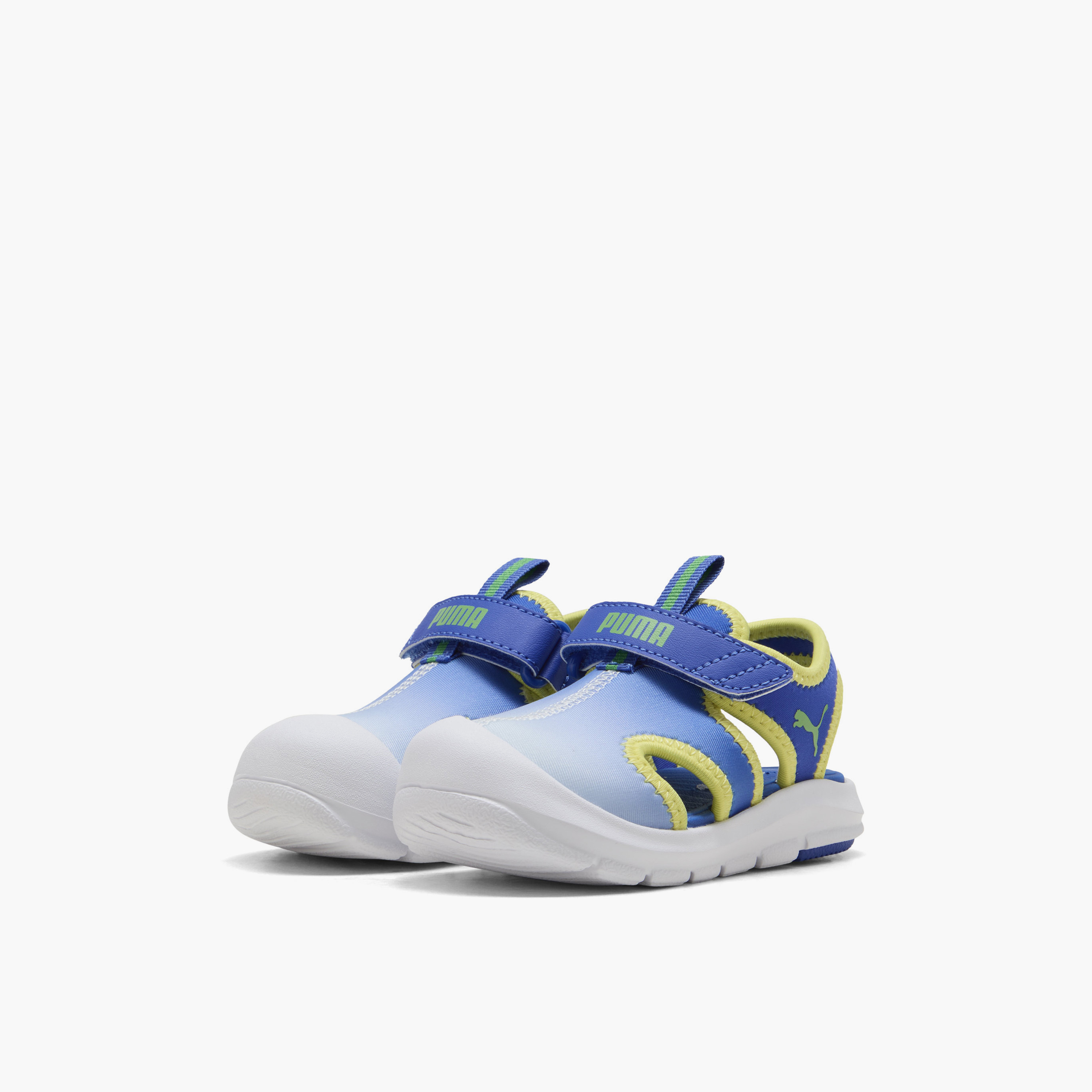 Puma Fun Racer Come On V Strap Sandals with Hook & Loop Closure-baby-boys-shoes-sandals-image-1