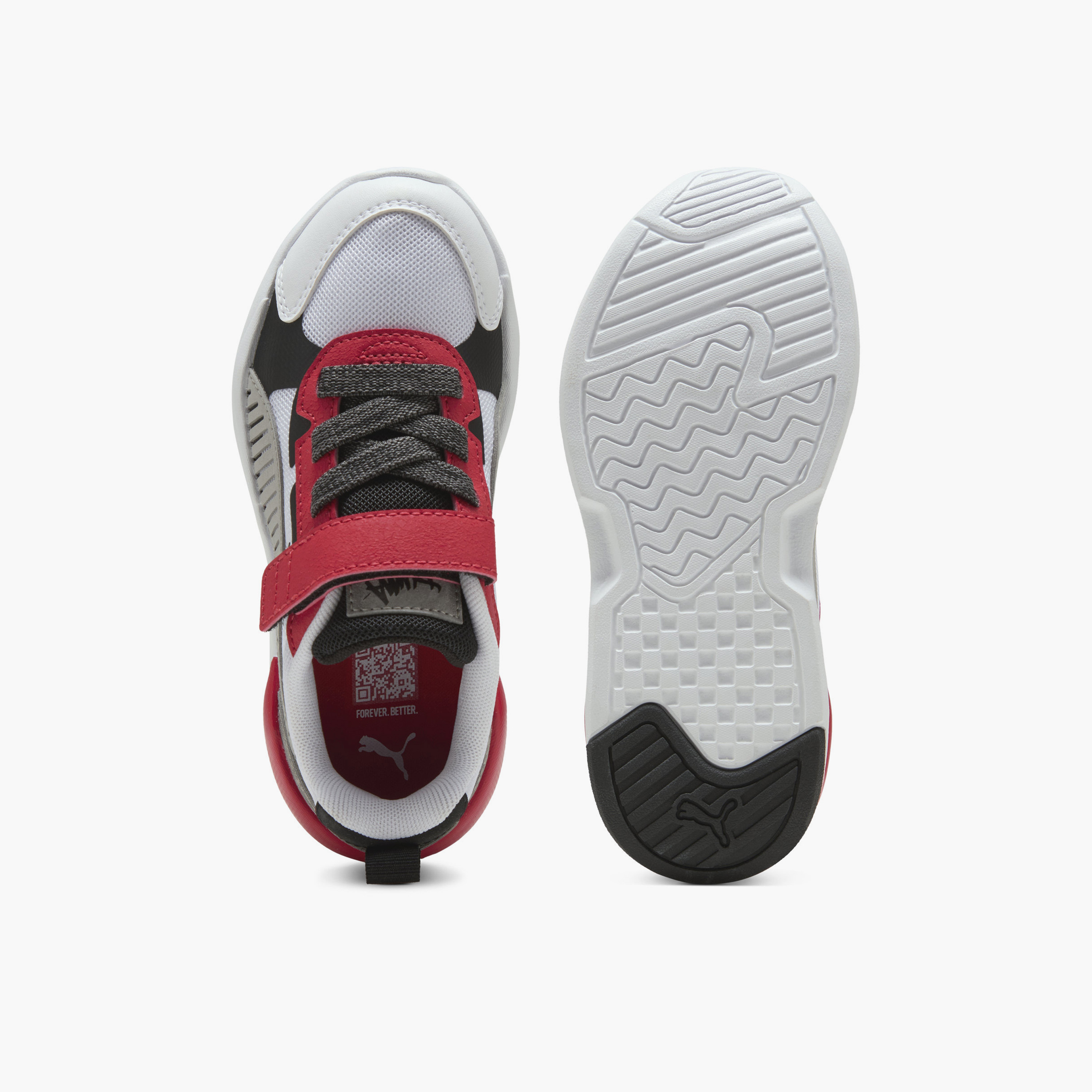 Puma Boys X-Ray 3 LT MID 90s 26 Hook & Loop Ankle Sneakers-boys-shoes-sneakers-image-4