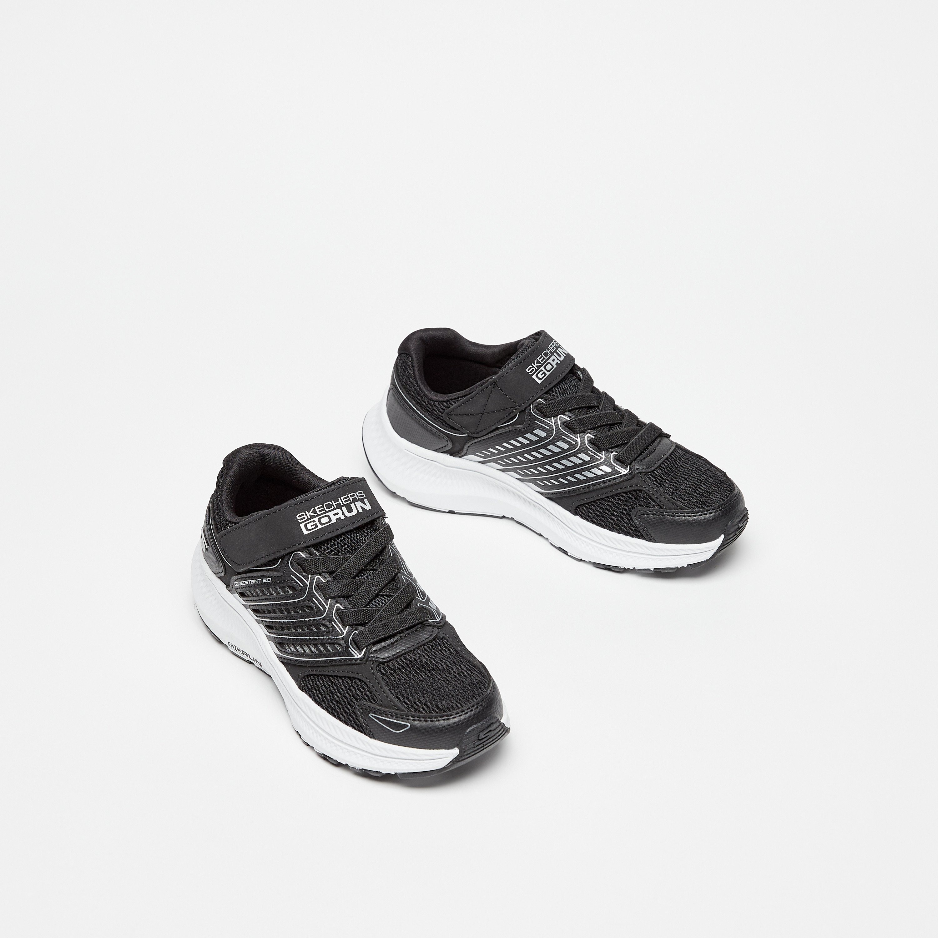 Skechers Boys Go Run Consistent 2.0 Hook & Loop Cushioned Sole Running Shoes-boys-shoes-sneakers-image-1