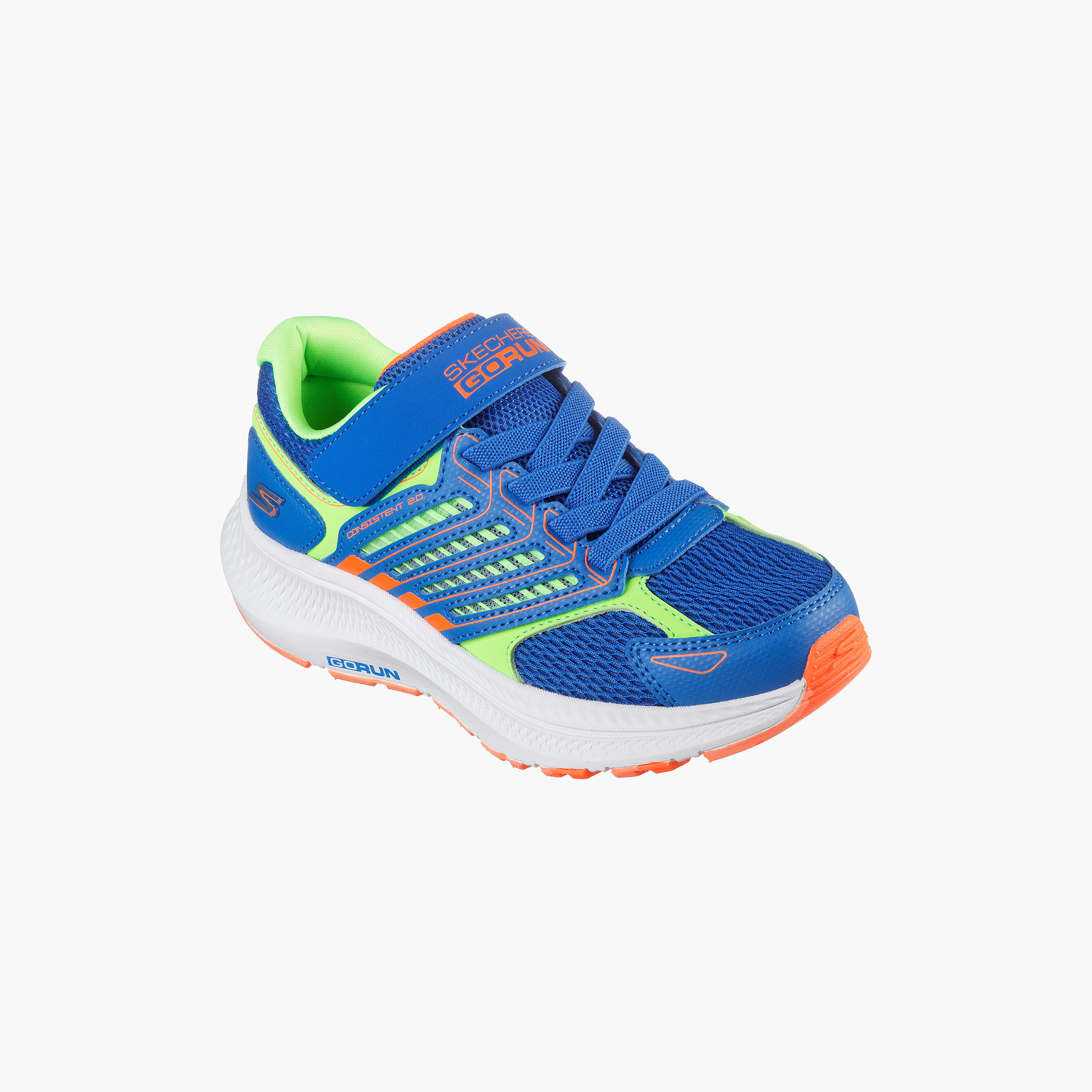 Skechers Boys Go Run Consistent 2.0 Hook & Loop Cushioned Sole Running Shoes-boys-shoes-sneakers-image-1
