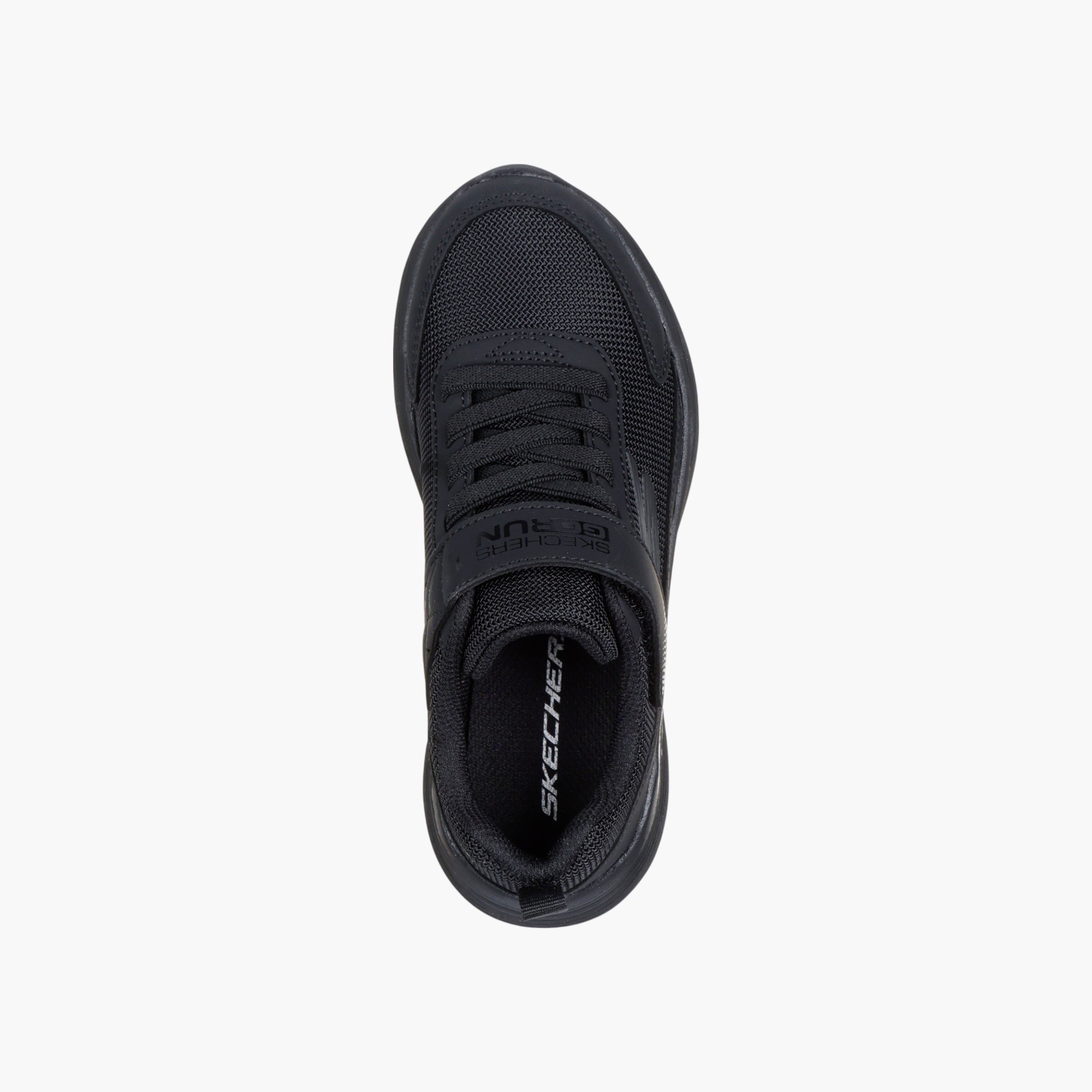 حذاء مدرسي جو رن 400 V2 للأطفال بشريط إغلاق لاصق من سكيتشرز - 405094L-BBK-boys-shoes-schoolshoes-image-3