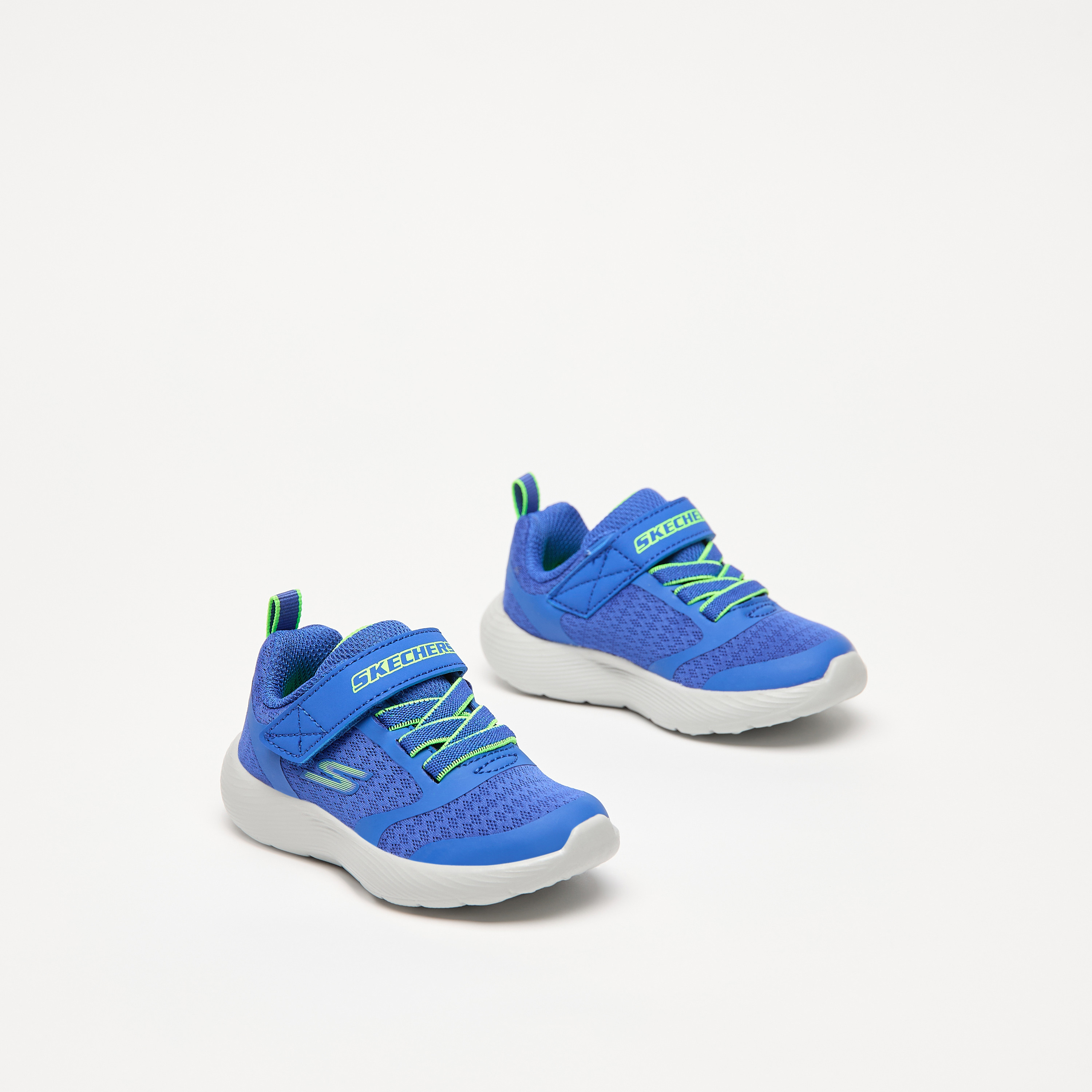 Skechers Dyna-Lite Baby Memory Foam Low Ankle Sneakers 405096N-BLLM | OE-sports-boys-shoes-image-1