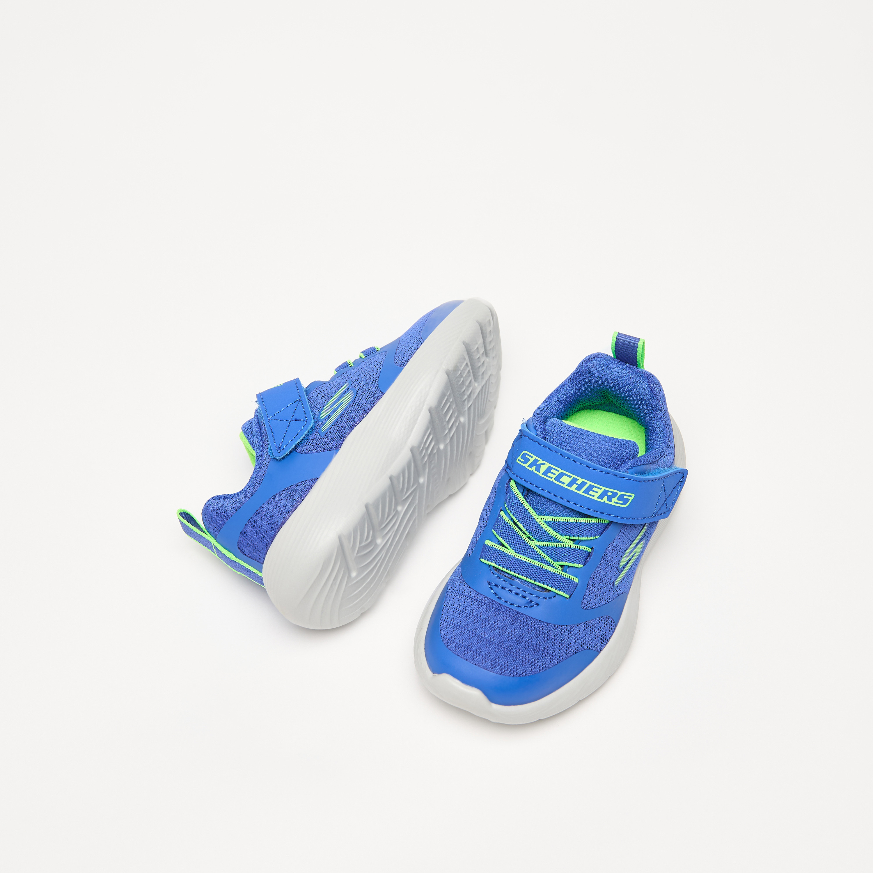 Skechers Dyna-Lite Baby Memory Foam Low Ankle Sneakers 405096N-BLLM | OE-sports-boys-shoes-image-6