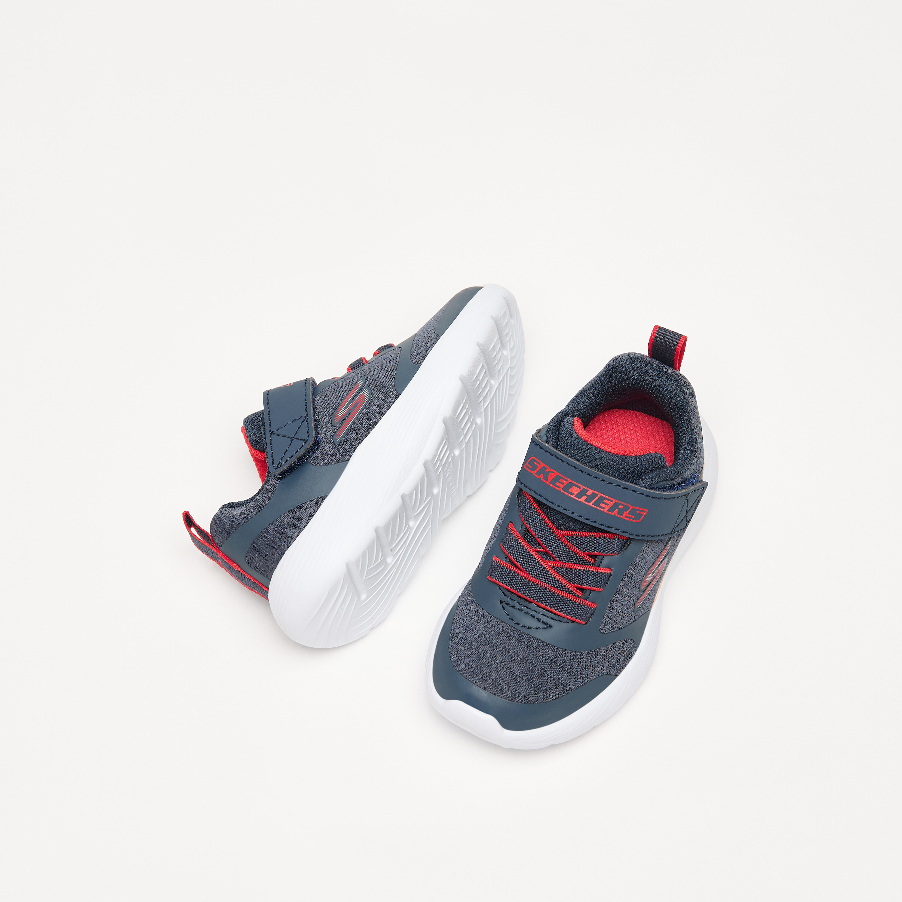 Skechers Dyna-Lite Baby Memory Foam Low Ankle Sneakers 405096N-BLLM | OE-sports-boys-shoes-image-14