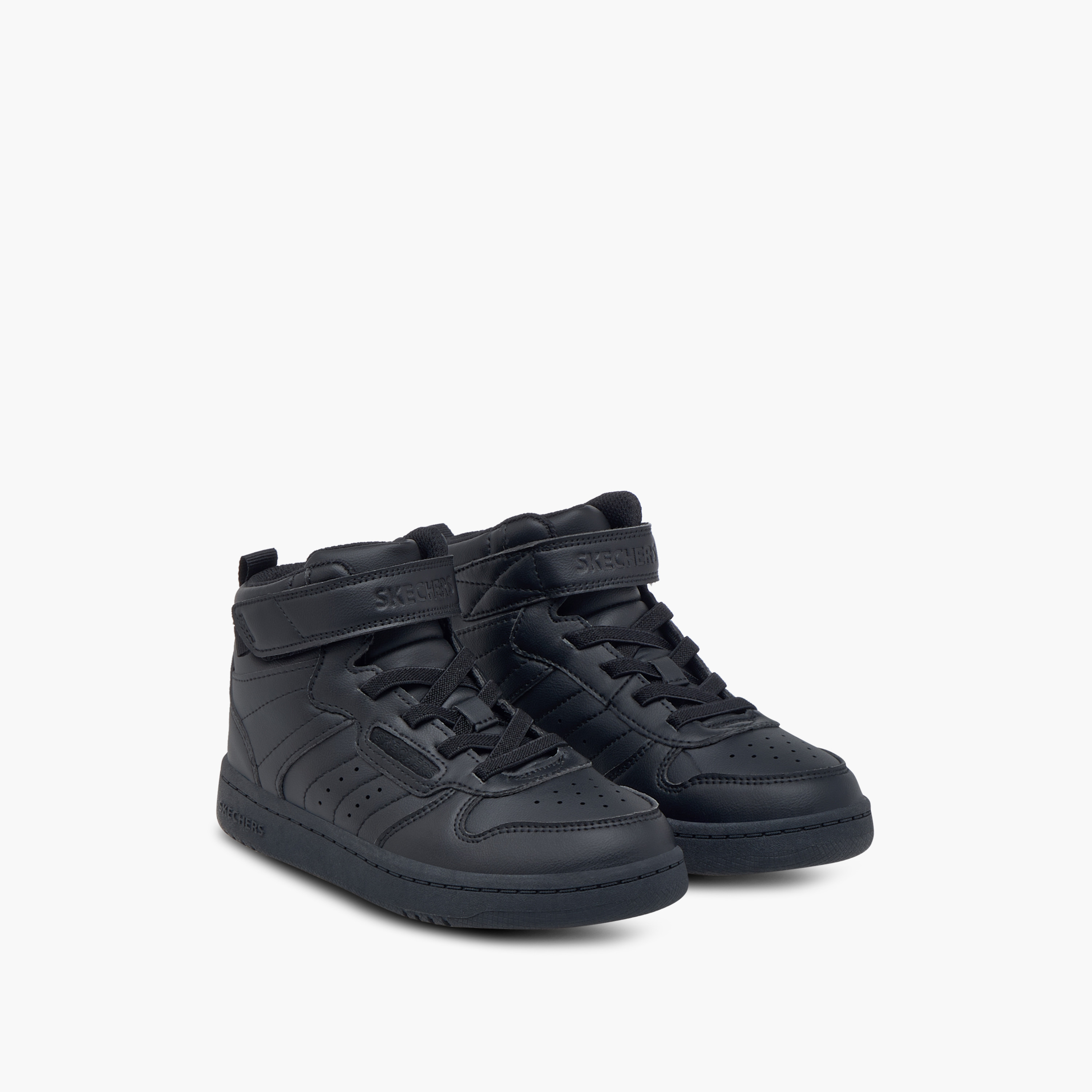 Skechers Boy's Quick Street Lace-Up High Cut Sneakers 405636L | OE-boys-shoes-sneakers-image-1
