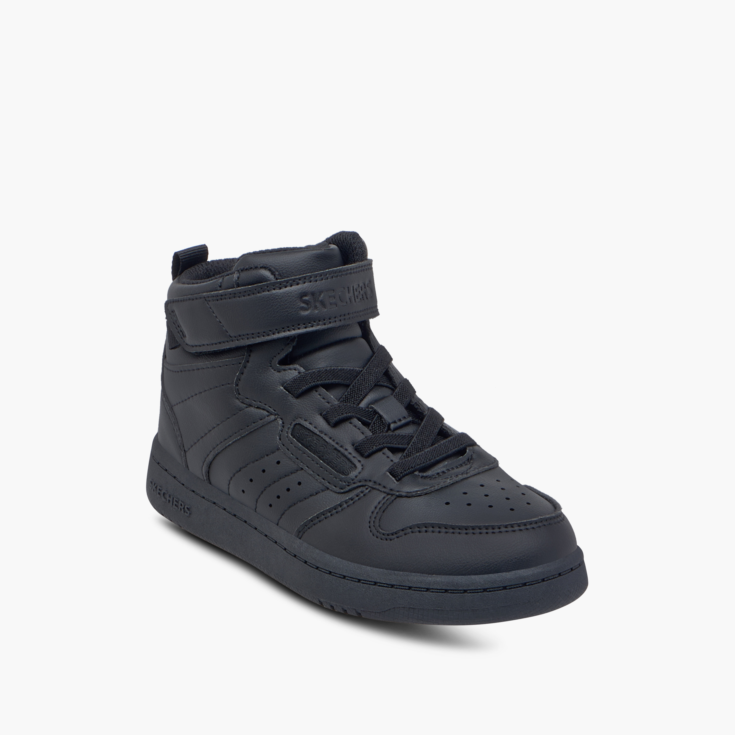 Skechers Boy's Quick Street Lace-Up High Cut Sneakers 405636L | OE-sports-boys-shoes-image-2