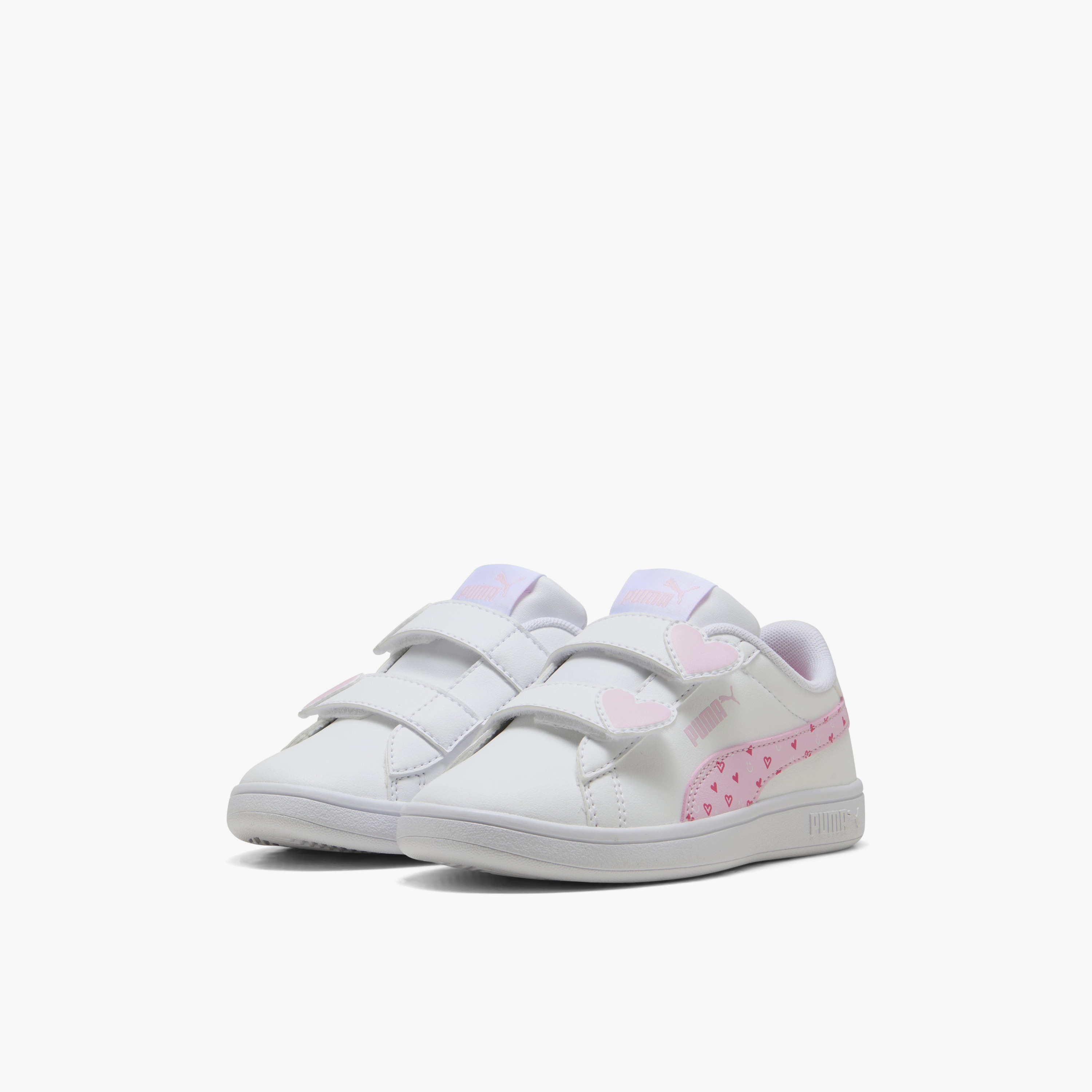 Puma Girls Smash 3.0 Hearty V Hook & Loop Sports Shoes-sports-girls-shoes-image-1