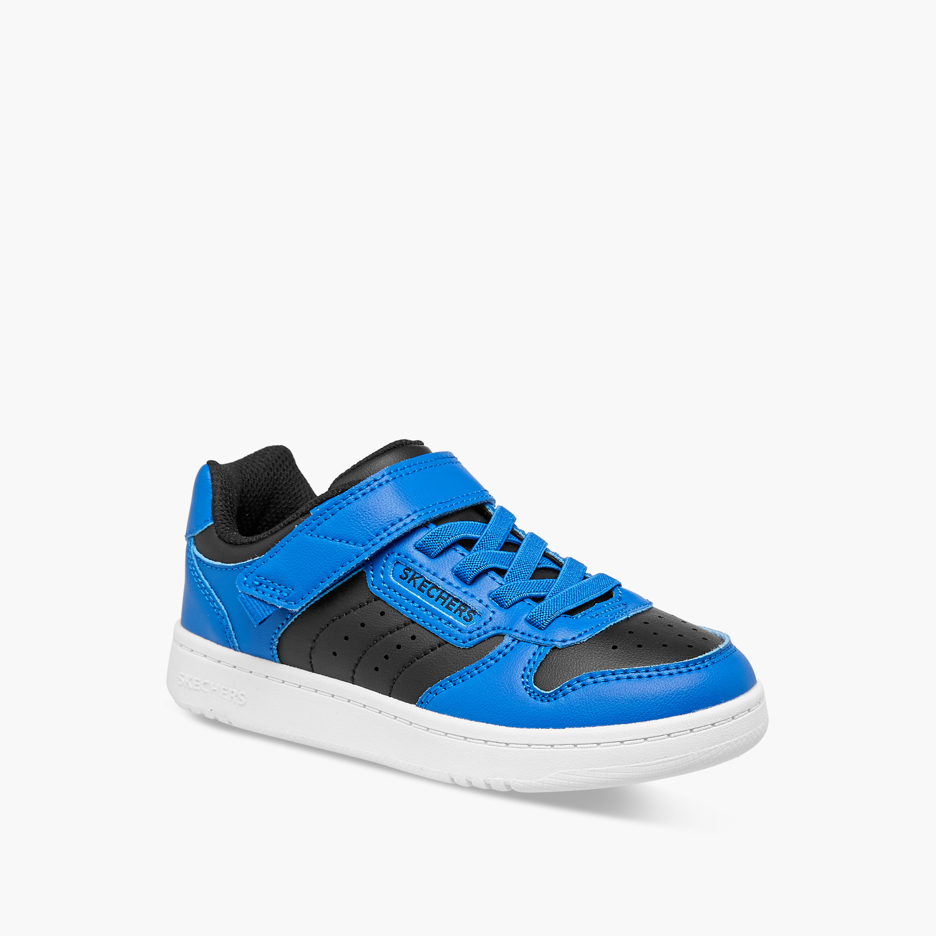 حذاء سنيكرز متعدد التصاميم بشريط إغلاق لاصق للأولاد من سكيتشرز - Quick Street 405638L-boys-shoes-sneakers-image-2