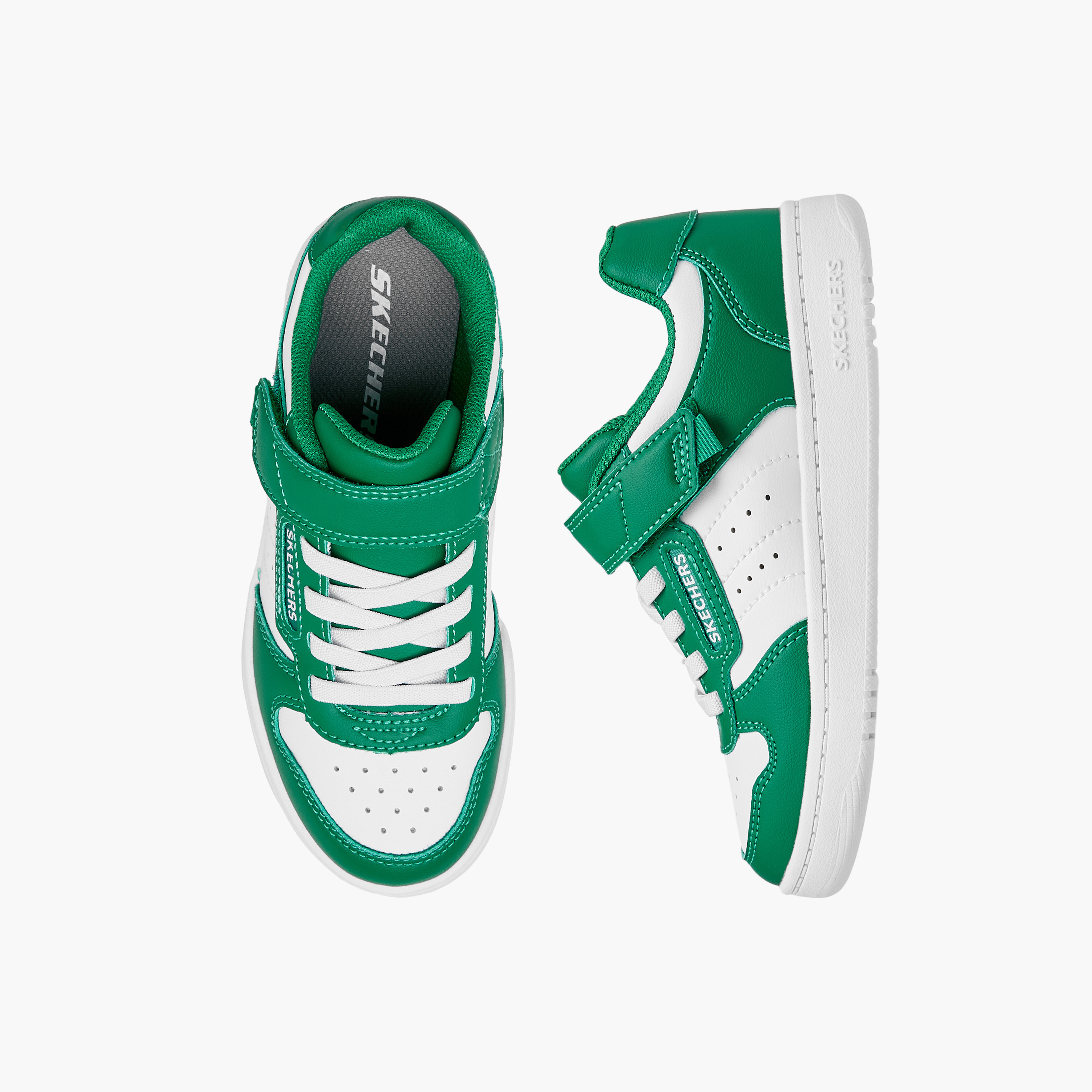 Skechers Boys Panelled Sneakers with Hook and Loop Closure - Quick Street 405638L-boys-shoes-sneakers-image-1