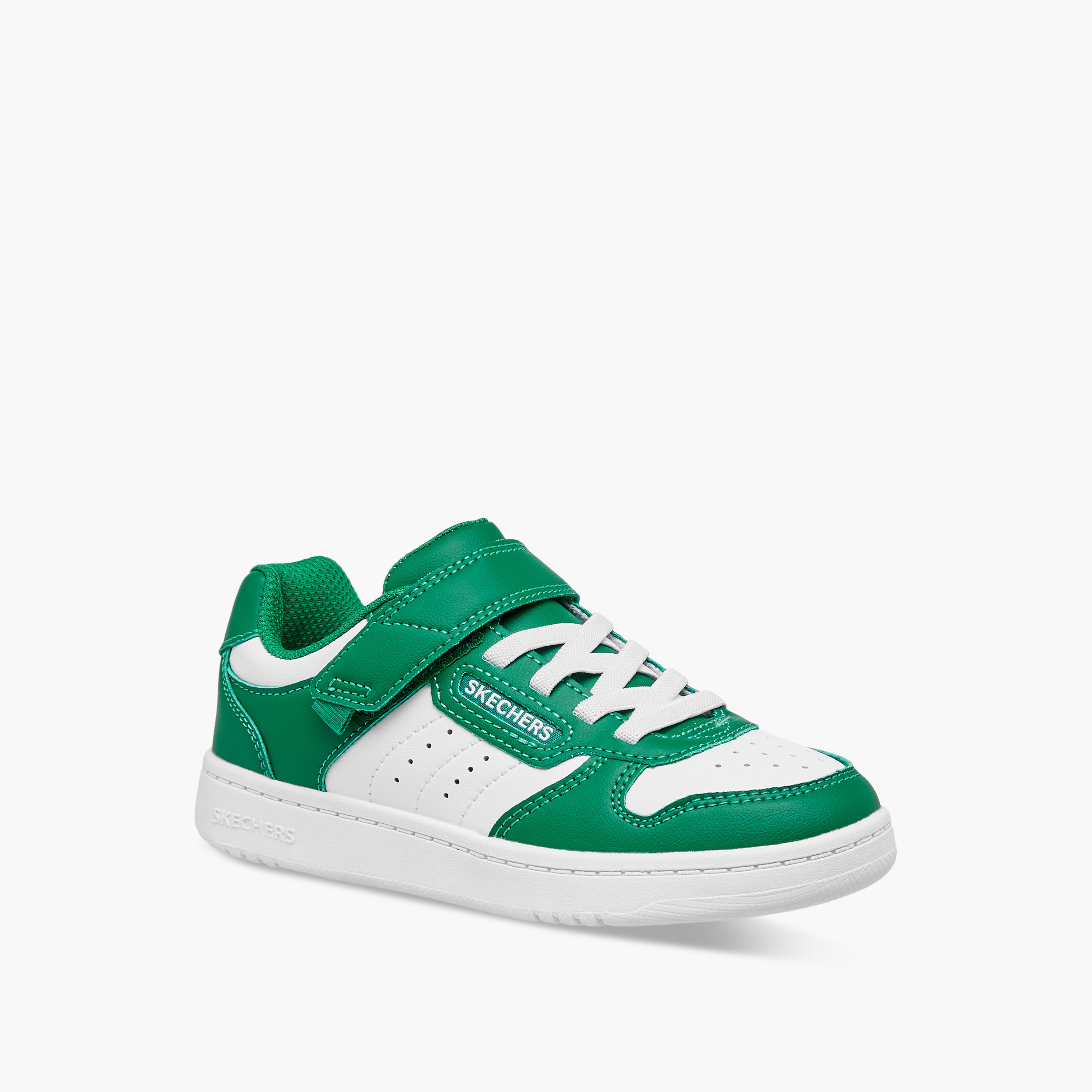 Skechers Boys Panelled Sneakers with Hook and Loop Closure - Quick Street 405638L-boys-shoes-sneakers-image-2