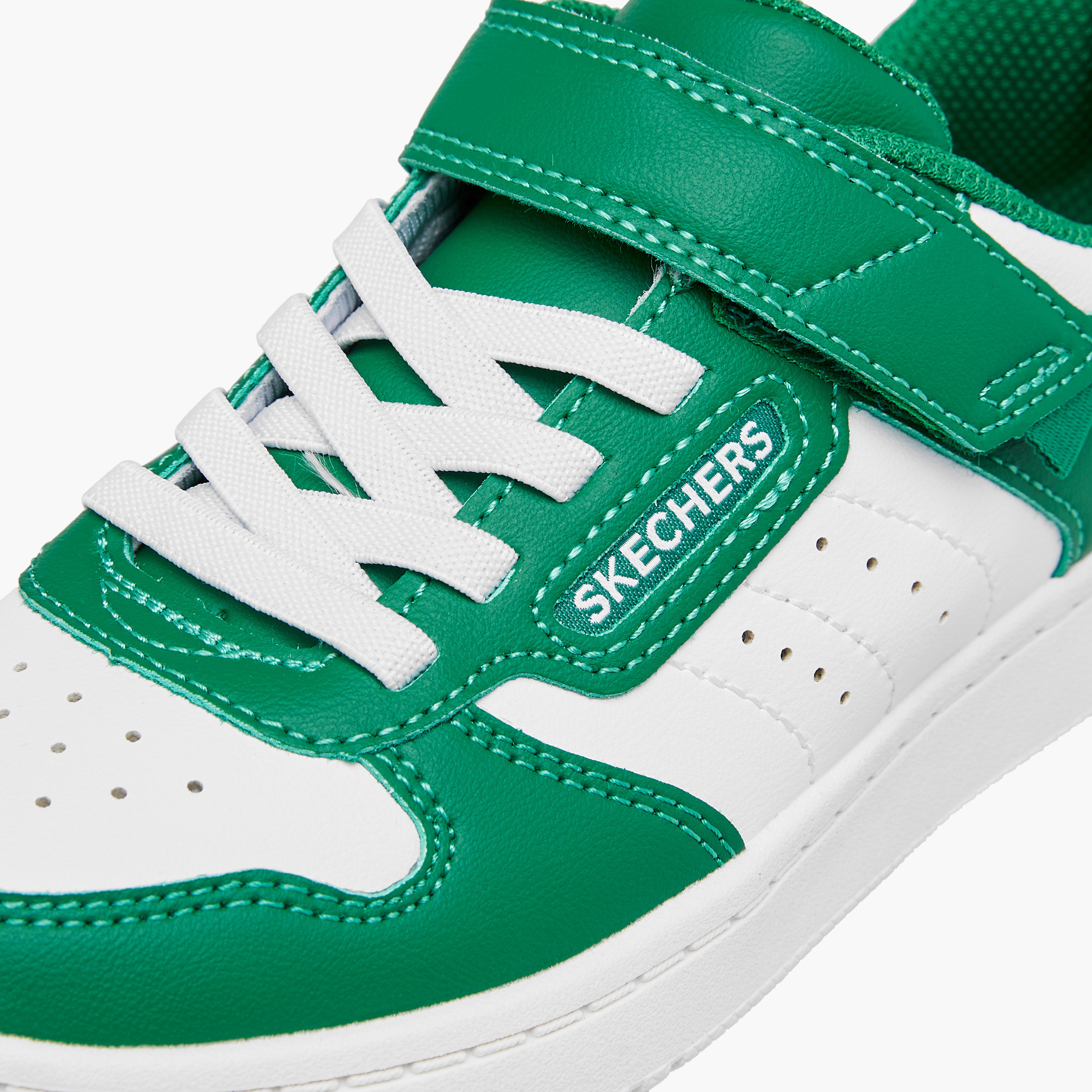 Skechers Boys Panelled Sneakers with Hook and Loop Closure - Quick Street 405638L-boys-shoes-sneakers-image-4