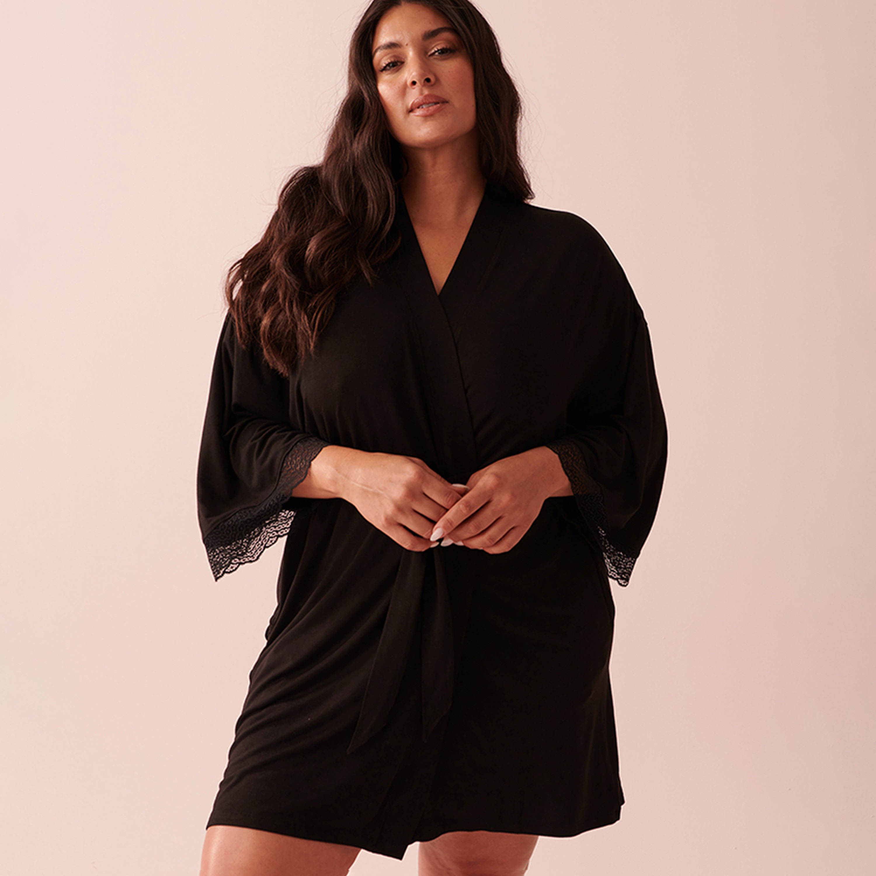 La Vie En Rose Women's Animal Print Long Sleeve Robe-women-clothing-nightwear-robes-image-6