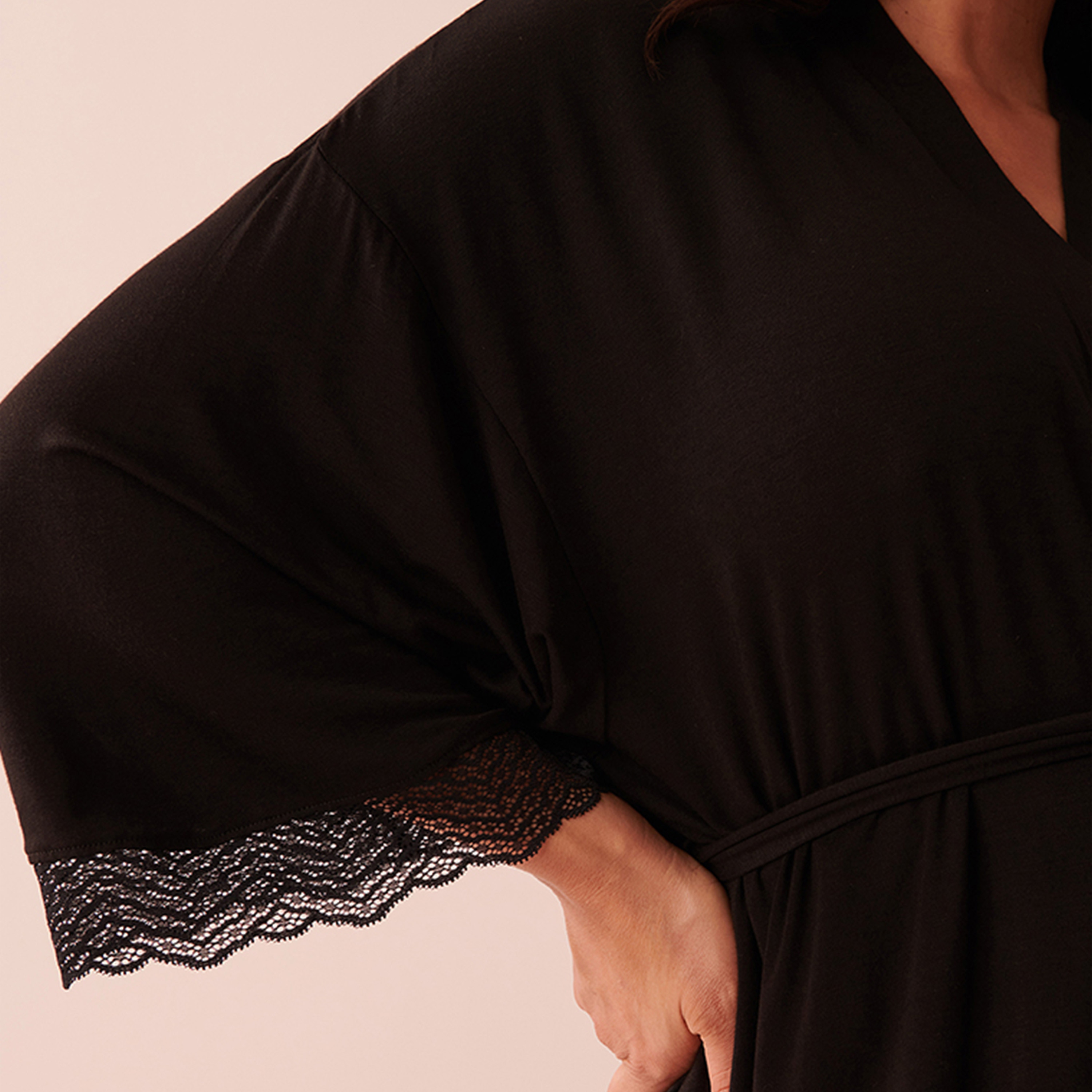 La Vie En Rose Women's Animal Print Long Sleeve Robe-women-clothing-nightwear-robes-image-8