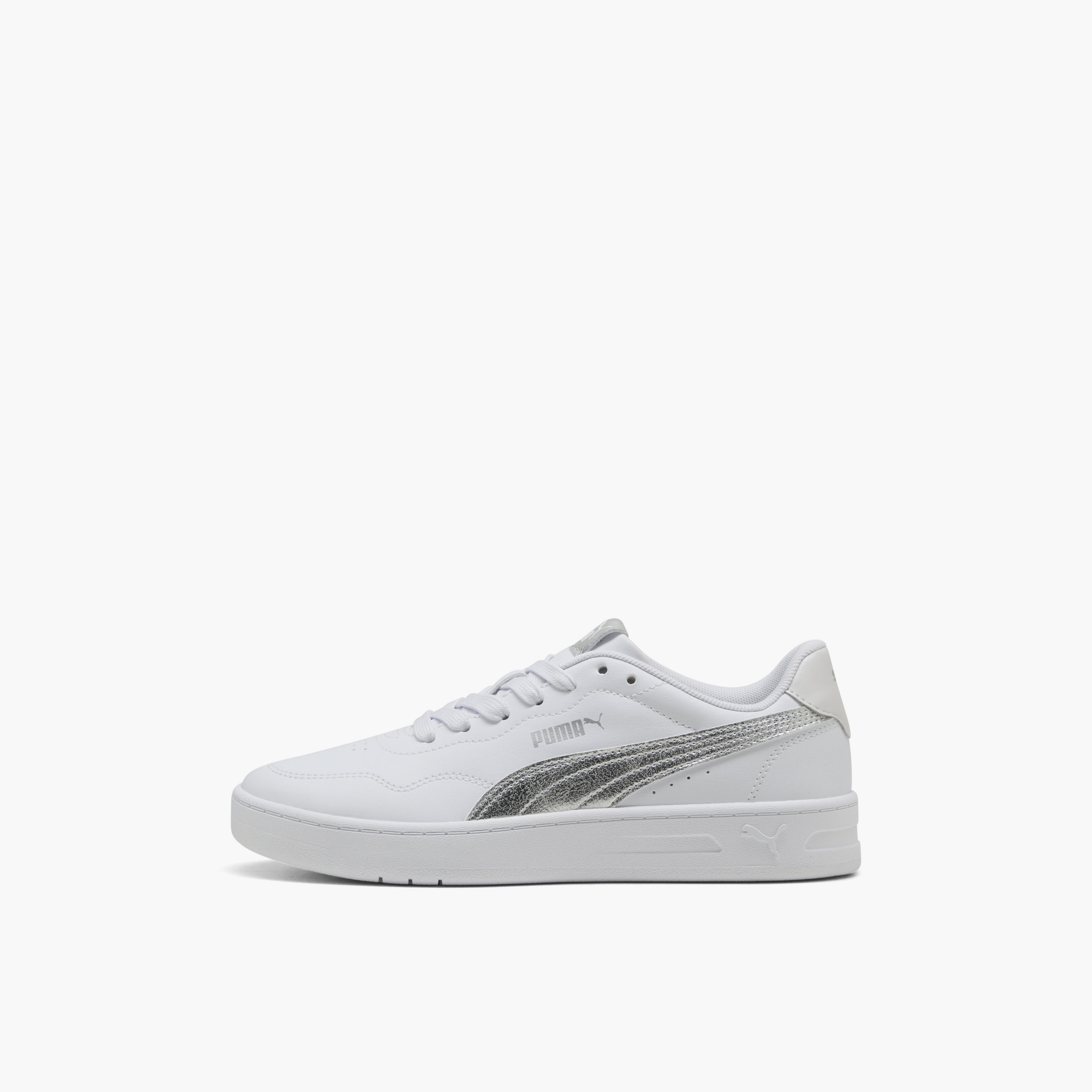 Puma Women Court Lally Metallic Whisper Lace-Up Ankle Sneakers-sports-women-shoes-image-3