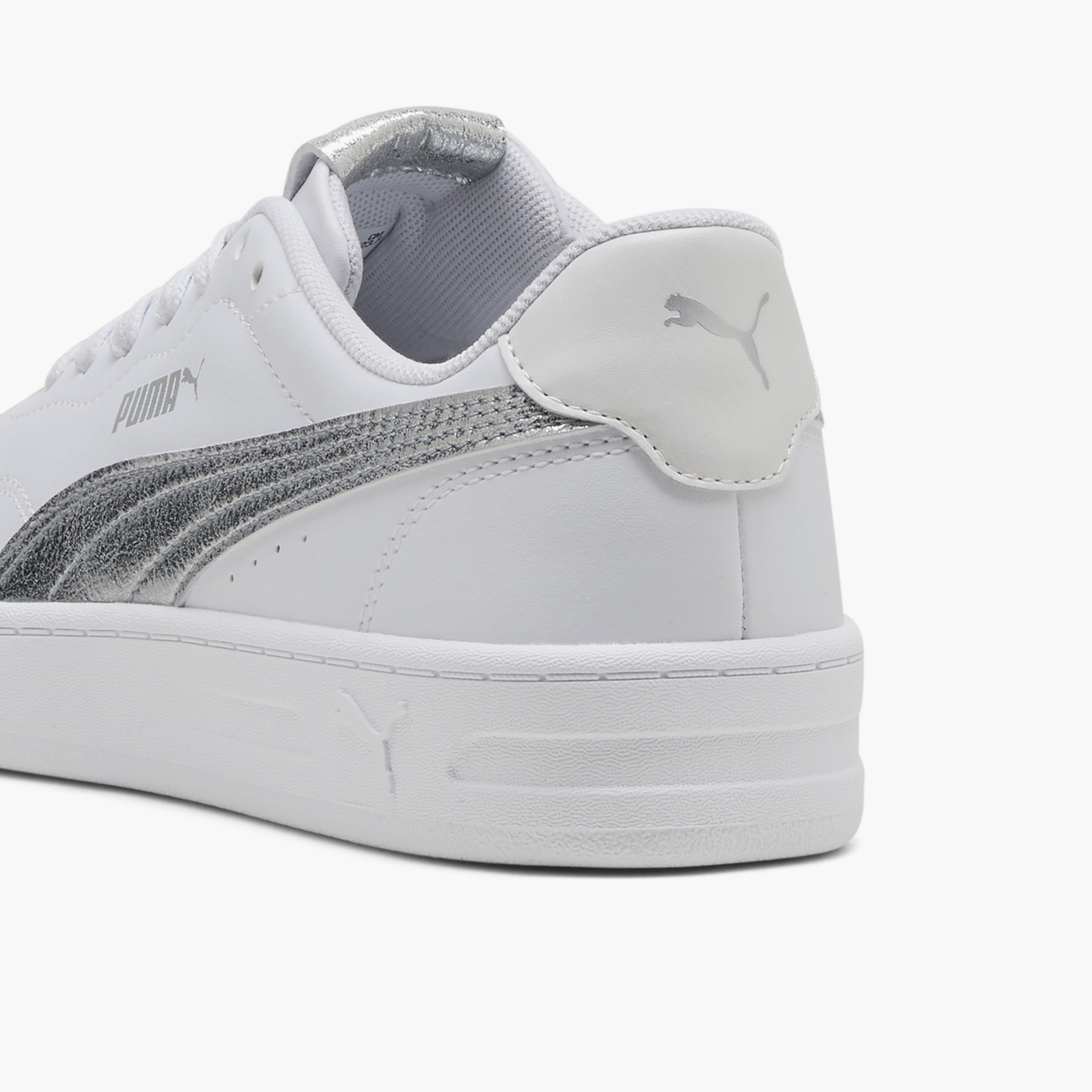 Puma Women Court Lally Metallic Whisper Lace-Up Ankle Sneakers-sports-women-shoes-image-6