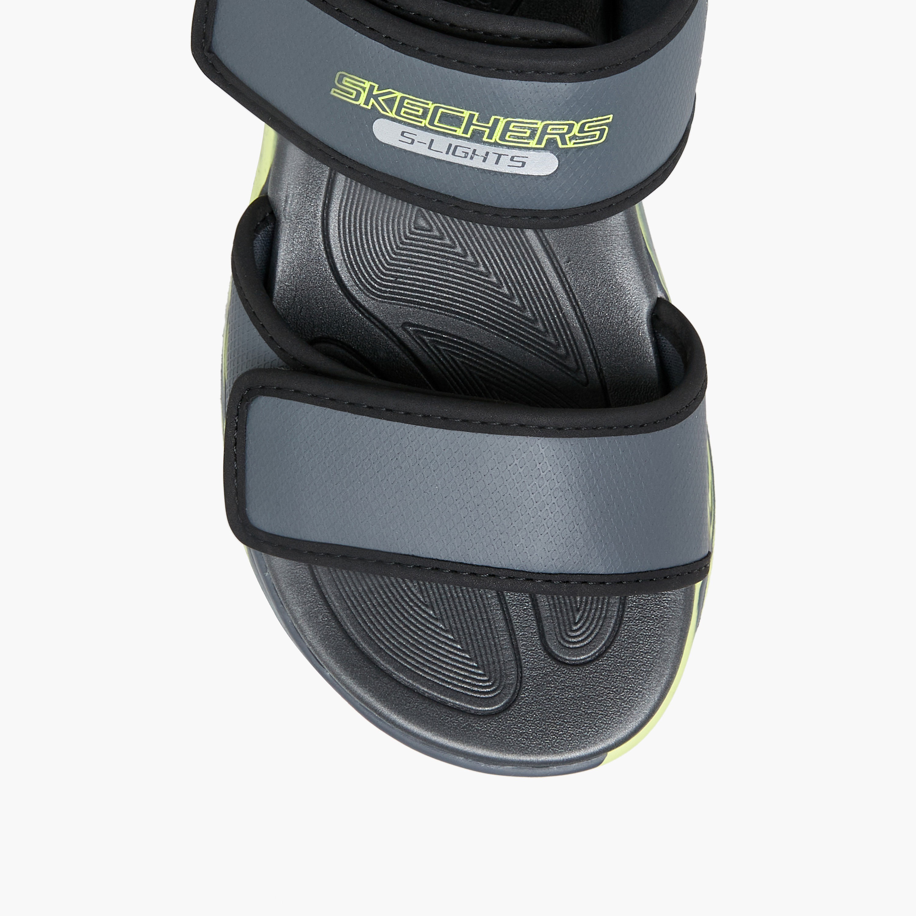 Skechers Boys' Sola Glow Hook & Loop Floaters 407032L | OE-boys-shoes-sandals-image-4