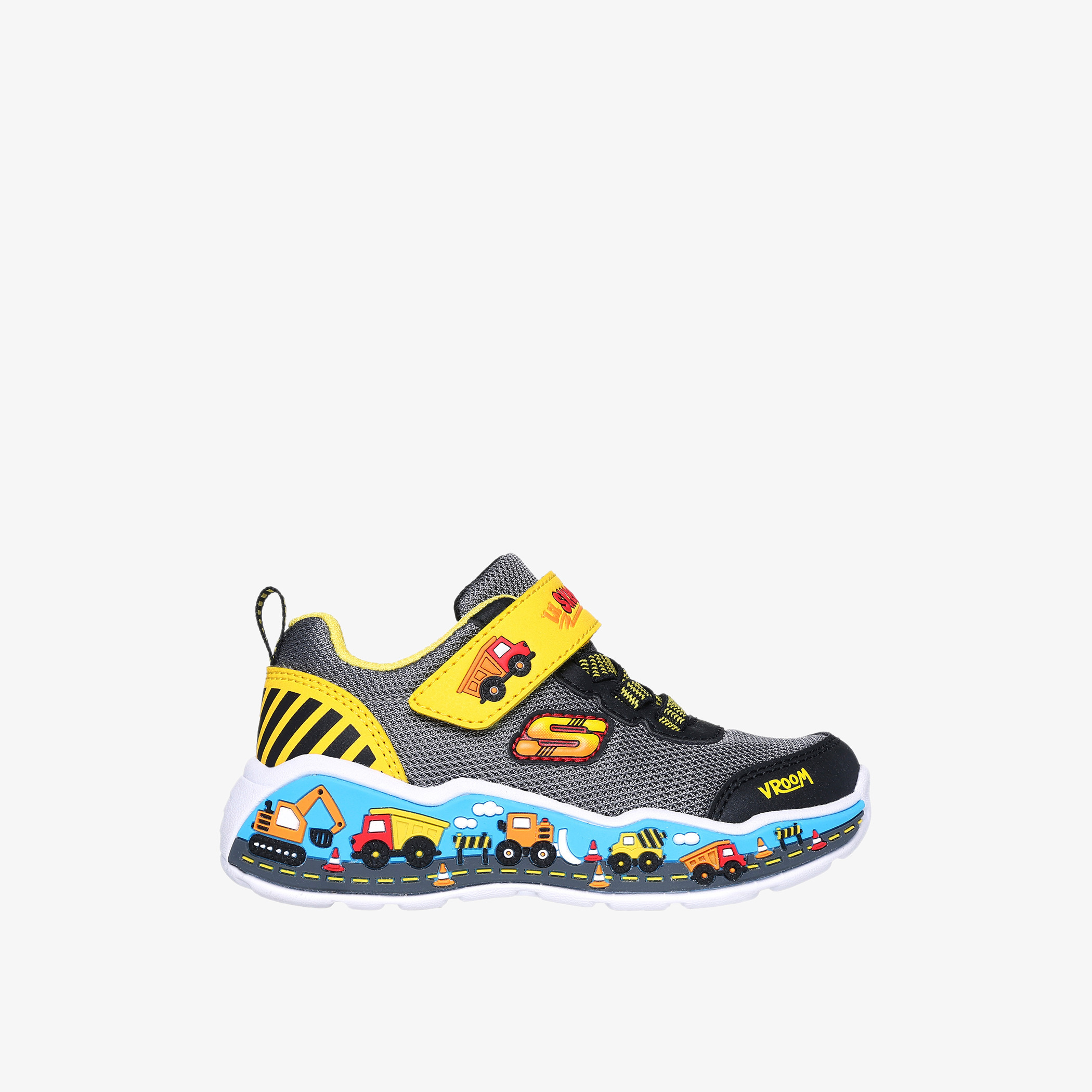 Shop Skechers Boys Vehicle Print Sneakers with Hook and Loop Closure PLAY SCENE Online Splash UAE