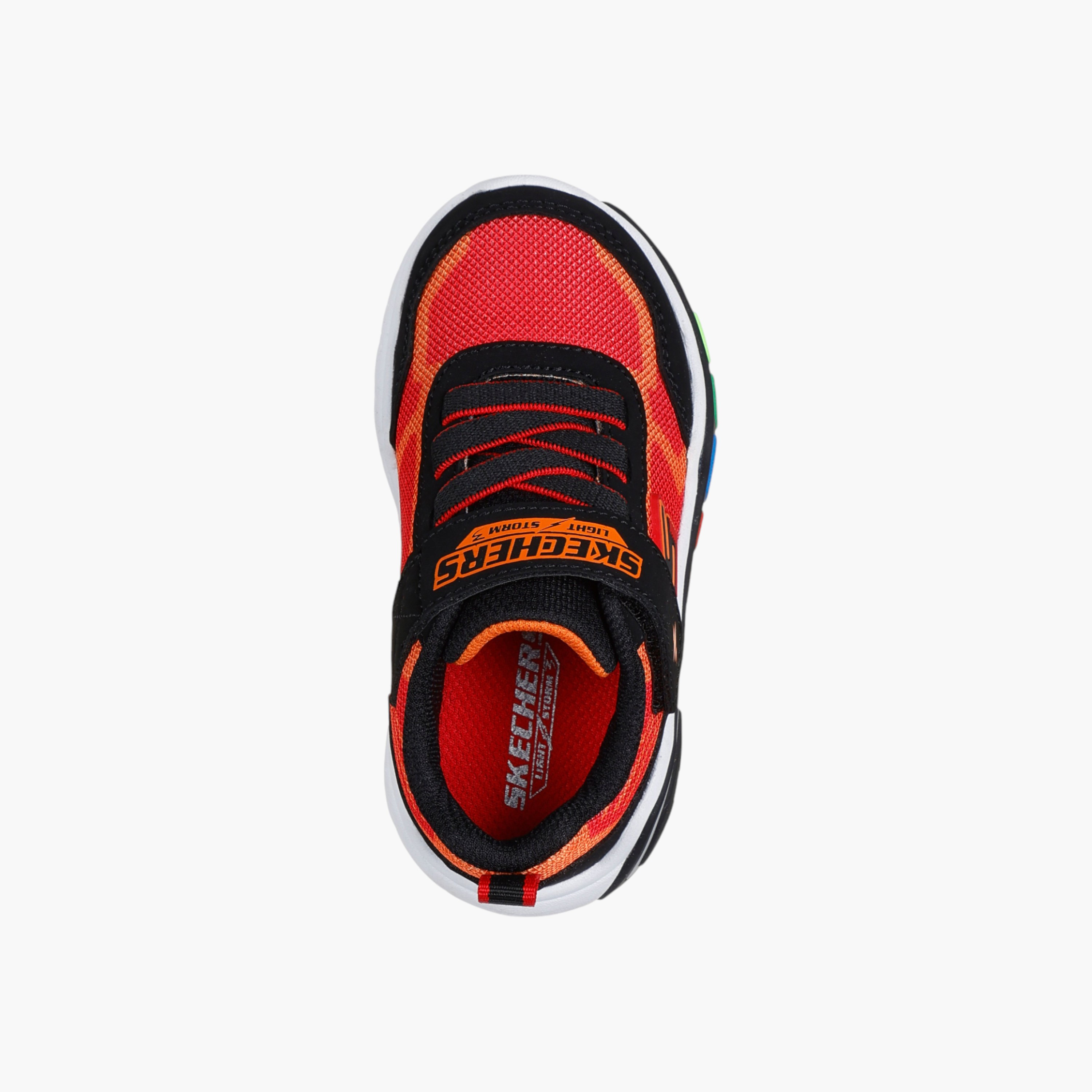 Skechers Boys' PLAY SCENE Sneakers with Hook and Loop Closure - 407606N-BKRD-boys-shoes-sneakers-image-3