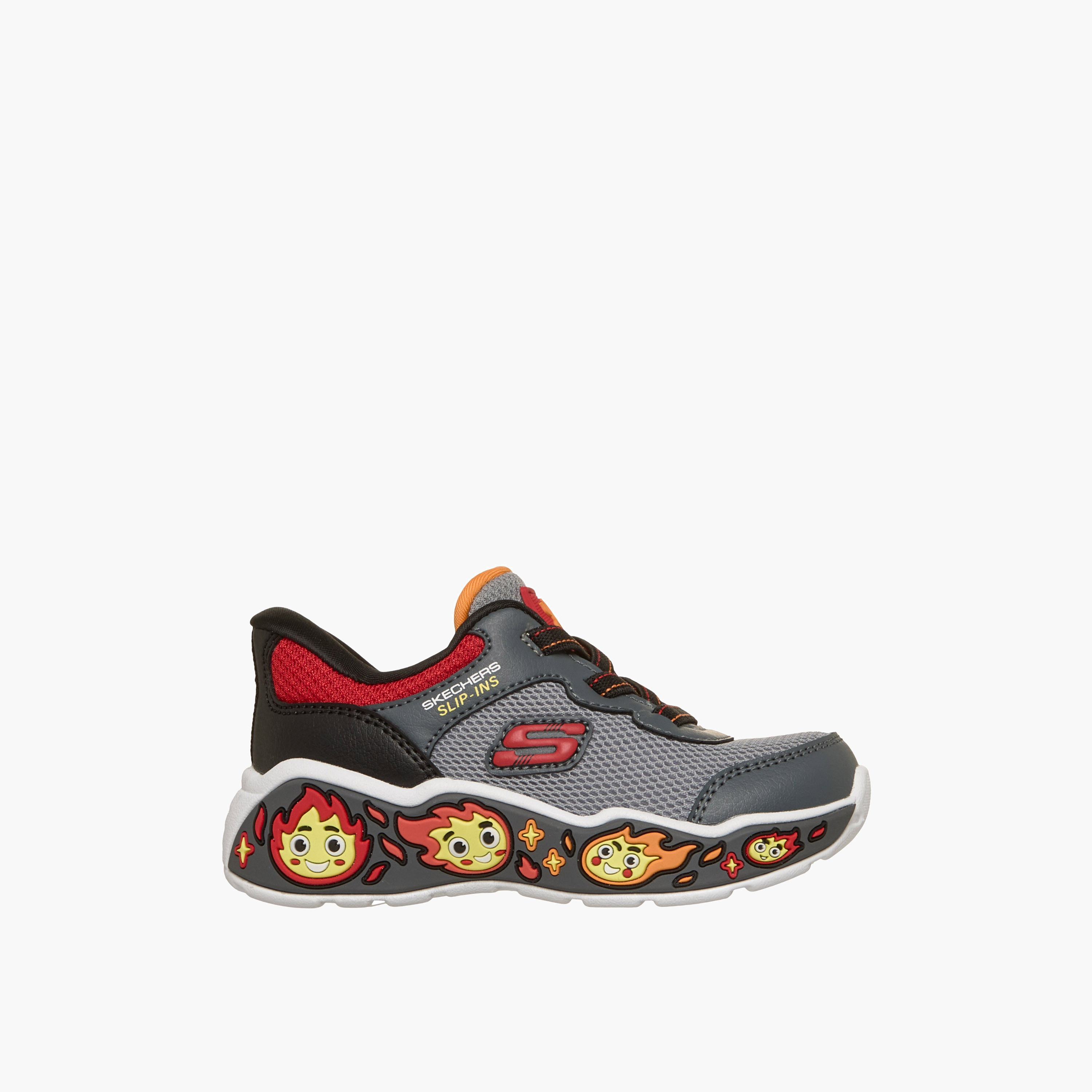 Skechers Boys Play Scene Flame Embossed Sneakers-boys-shoes-sneakers-image-2