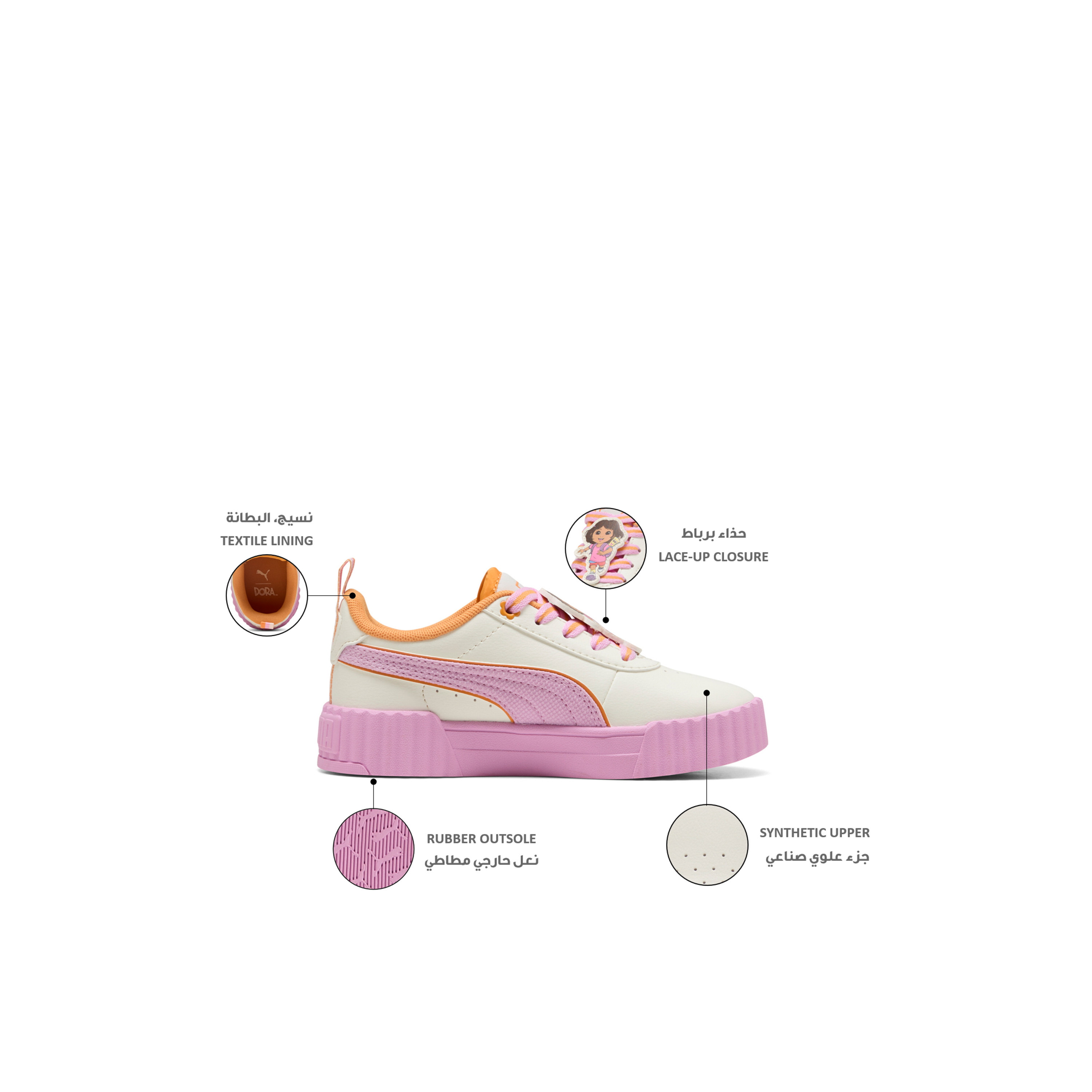 حذاء سنيكرز كارينا 3.0 دورا بي اس برباط إغلاق للبنات من بوما-girls-shoes-sneakers-image-2