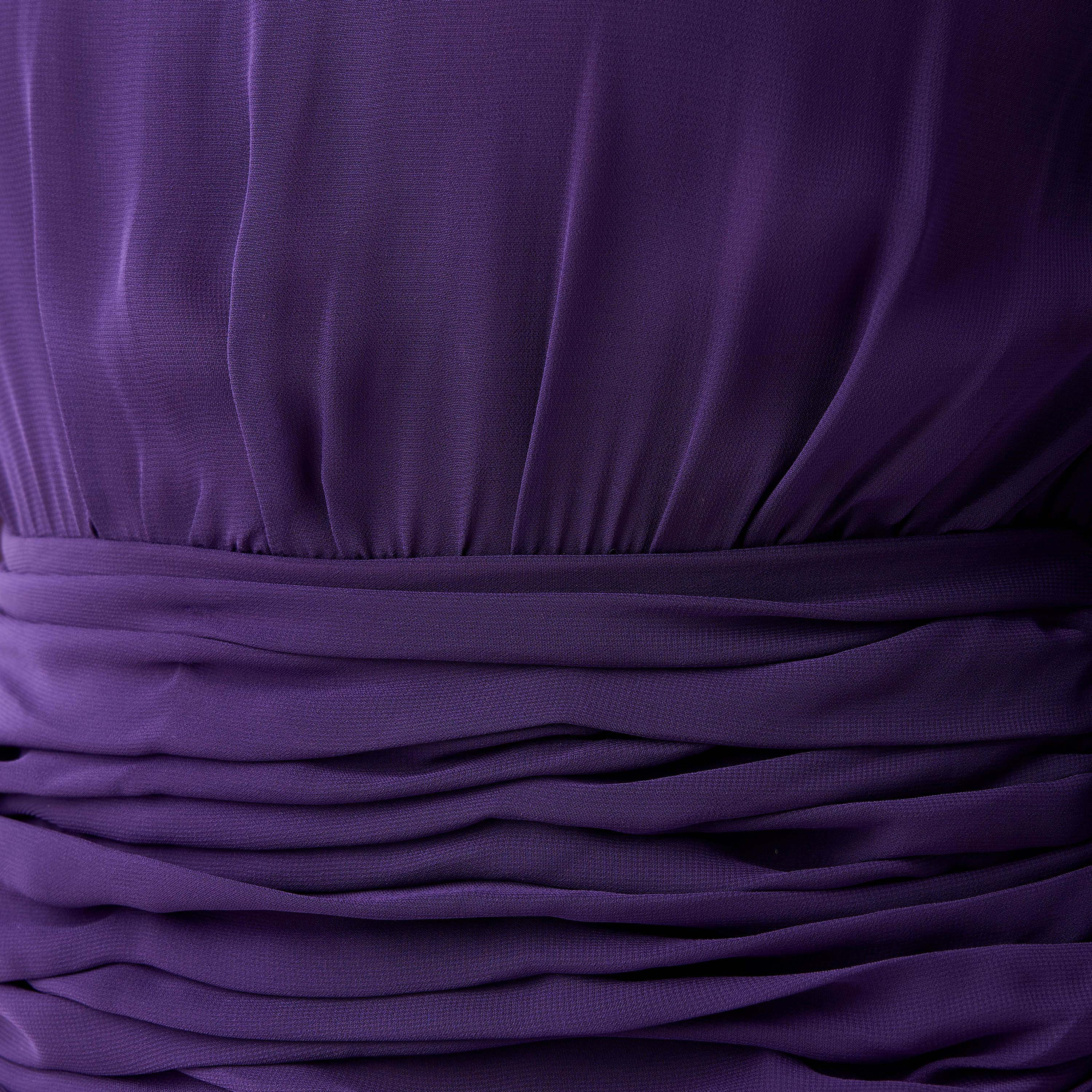 فستان ماكسي بياقة V وفتحة وكسرات من جولدن آبل-women-clothing-dresses-image-10