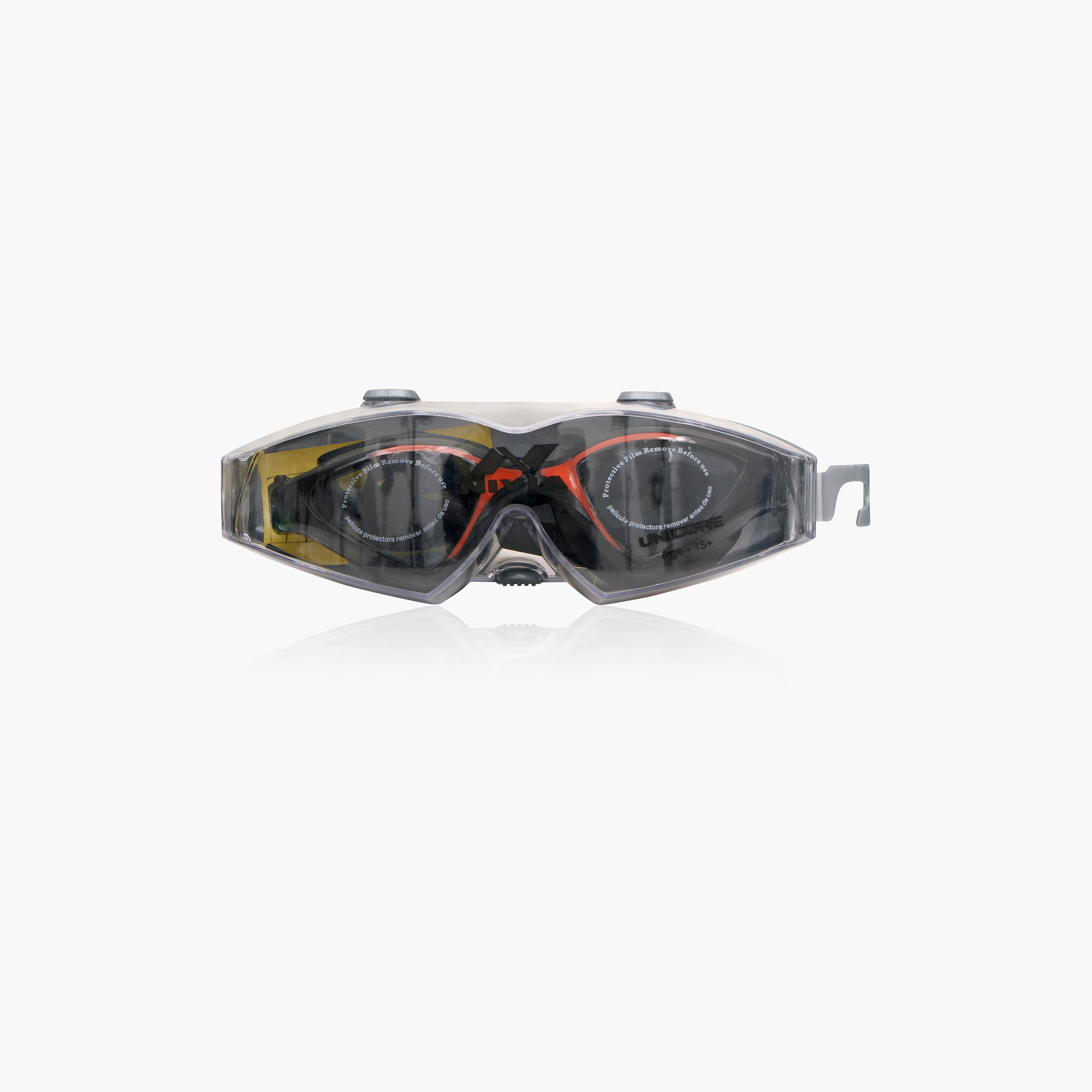 Nivia Unicore Swimming Goggles - Black & Red-sports-gear-swimming-men-image-1