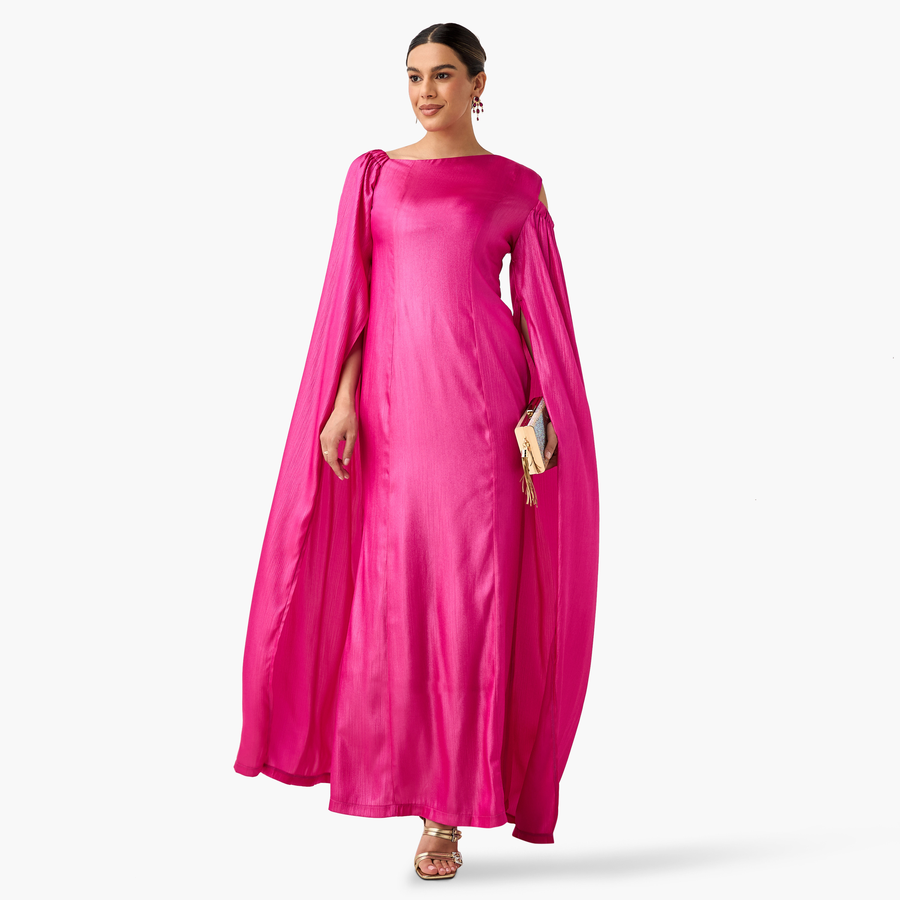 فستان ماكسي سادة بكتف واحد من جولدن أبل-women-clothing-dresses-image-6