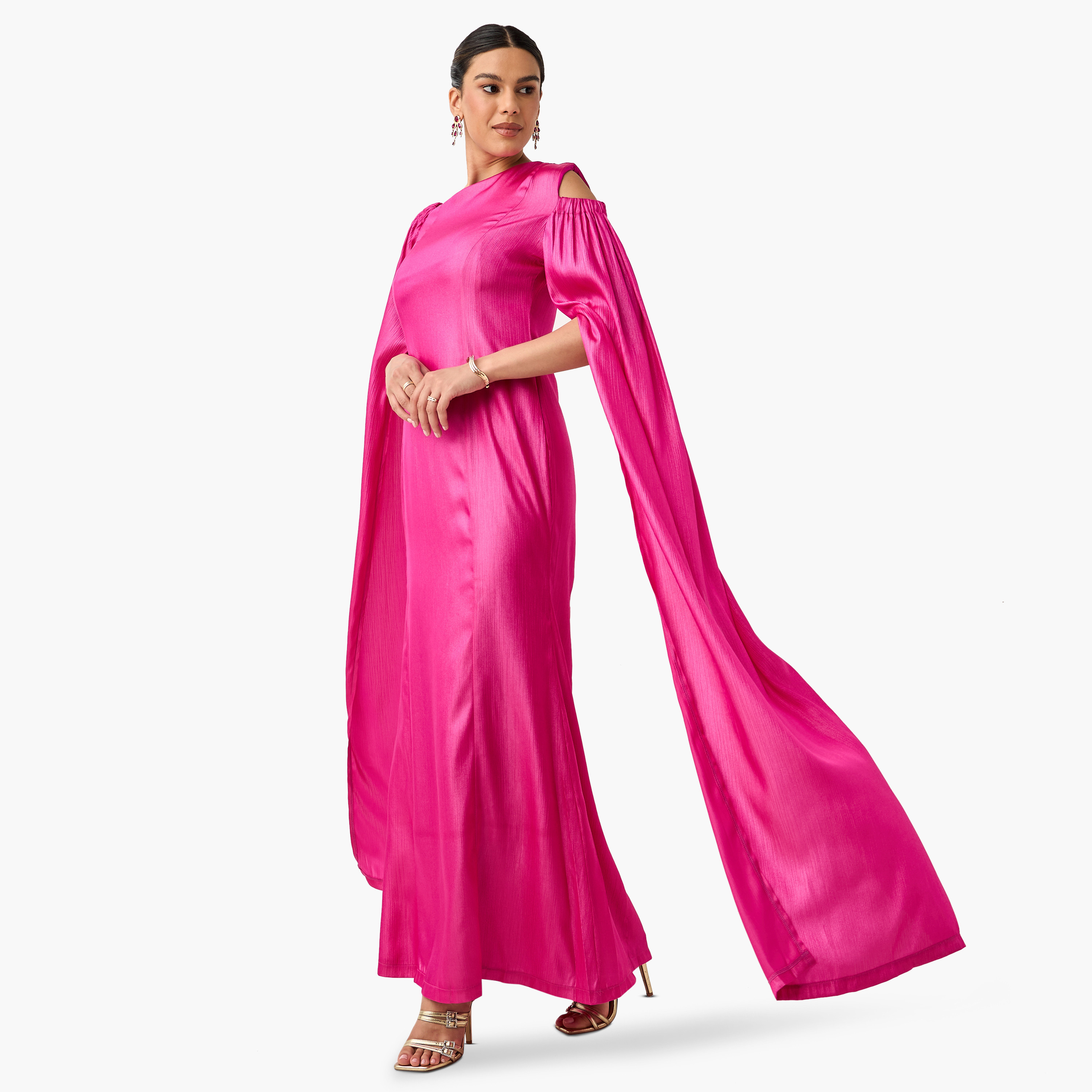 فستان ماكسي سادة بكتف واحد من جولدن أبل-women-clothing-dresses-image-7