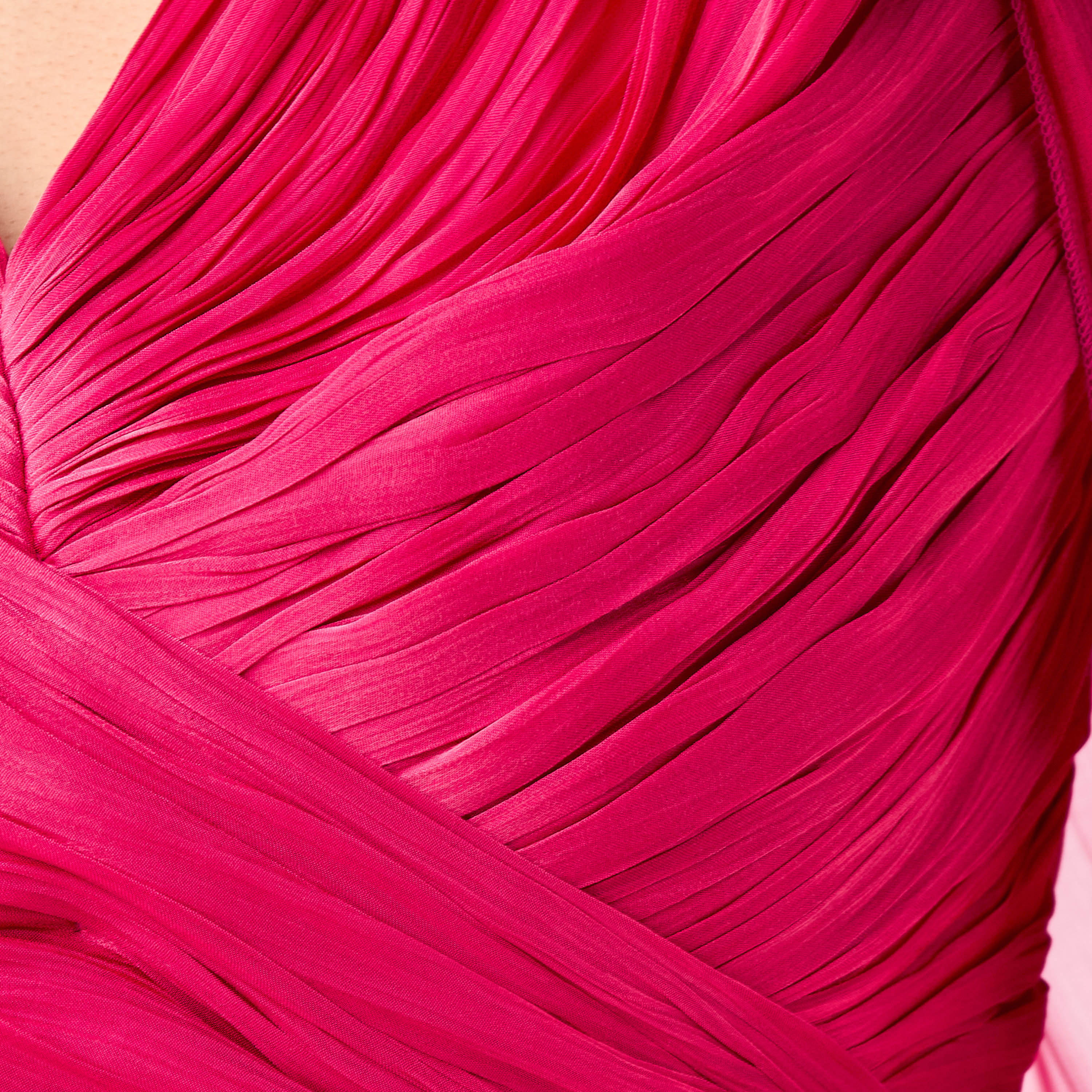 فستان بياقة V وأكمام كيب وفتحة وكسرات من جولدن آبل-women-clothing-dresses-image-10