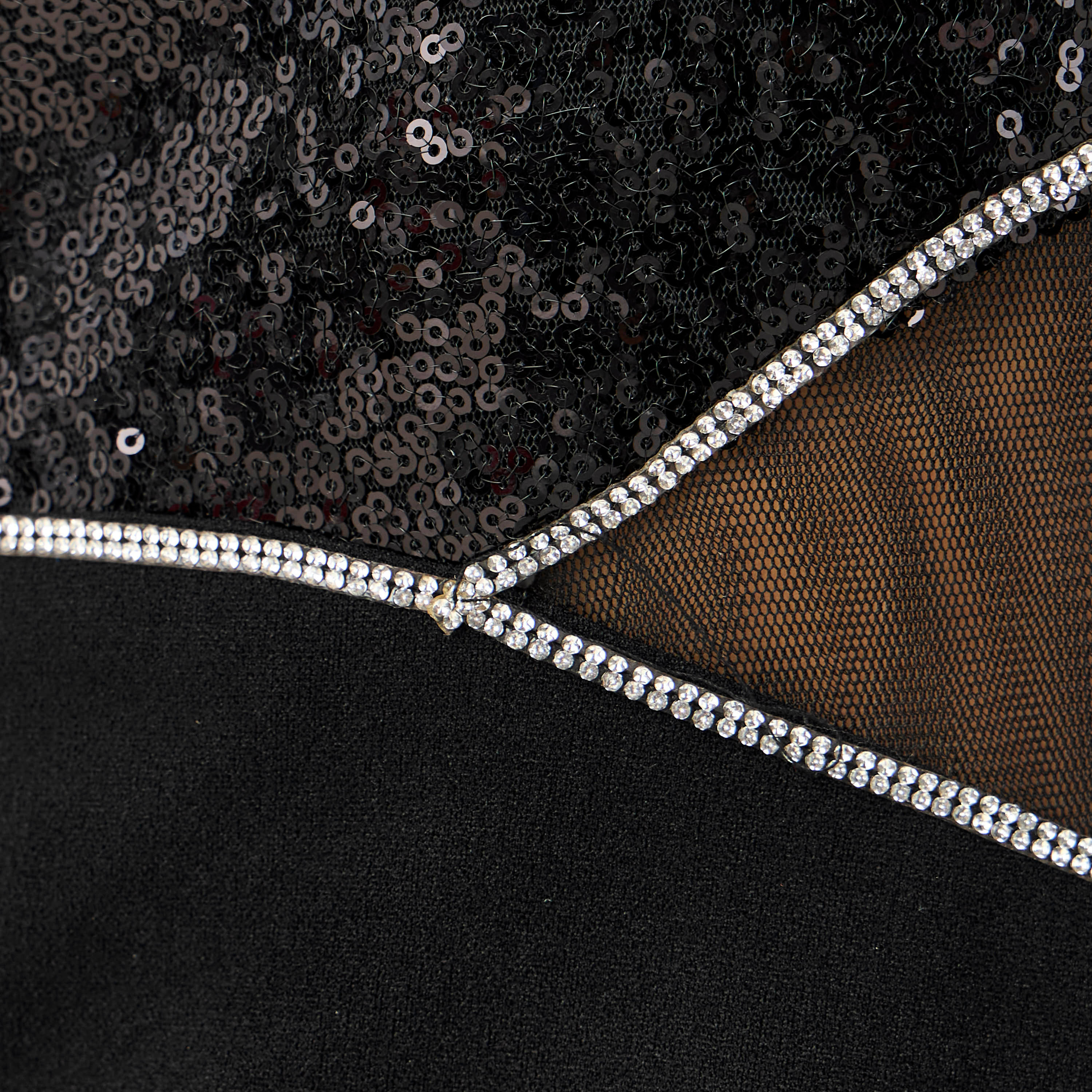 Golden Apple Embellished Maxi Polyester Dress with High Neck-women-clothing-dresses-image-7