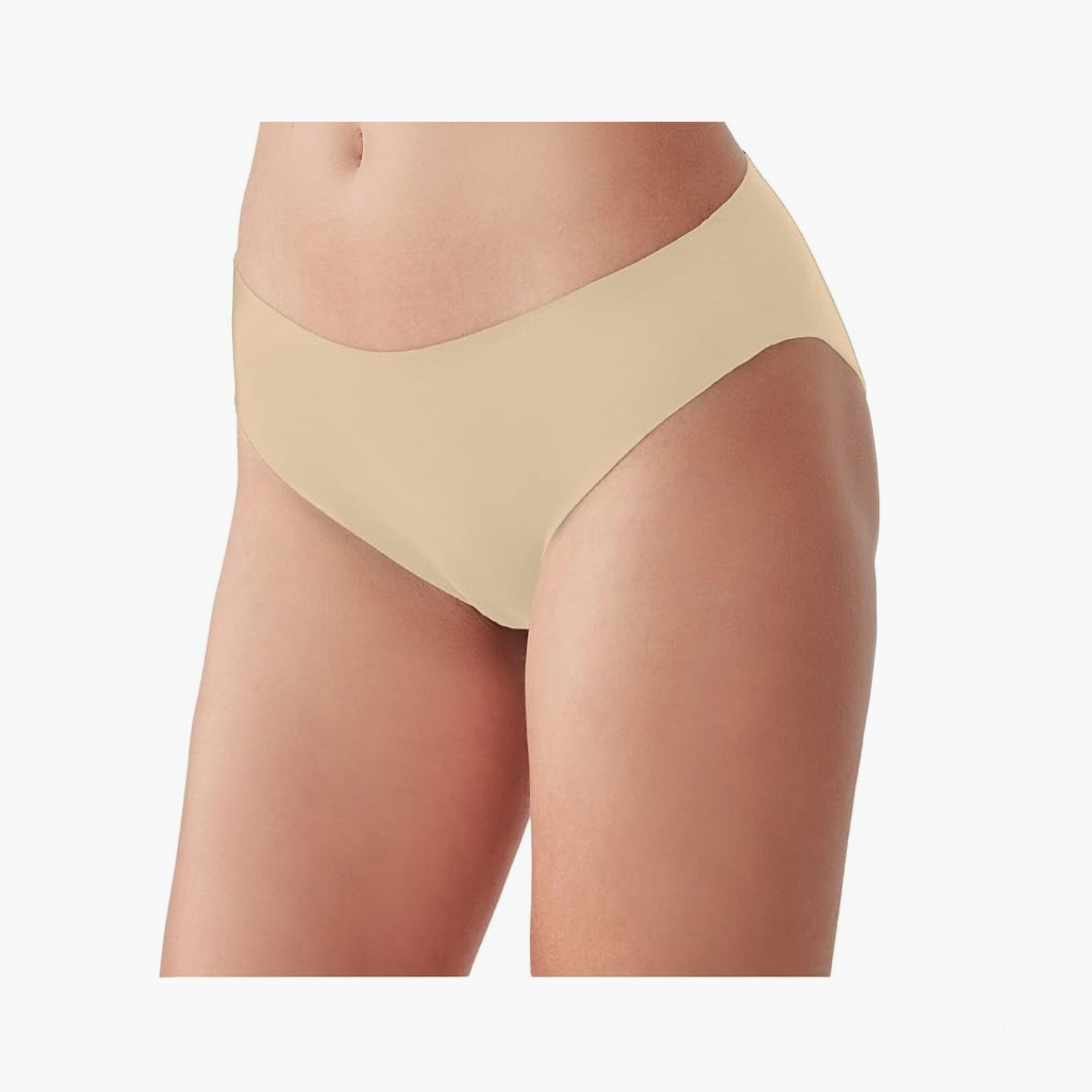 عبوة من قطعتين من سراويل داخلية نسائية بيكيني سوداء وبيج بدون درزات من بيني مود-women-clothing-lingerie-panties-image-2