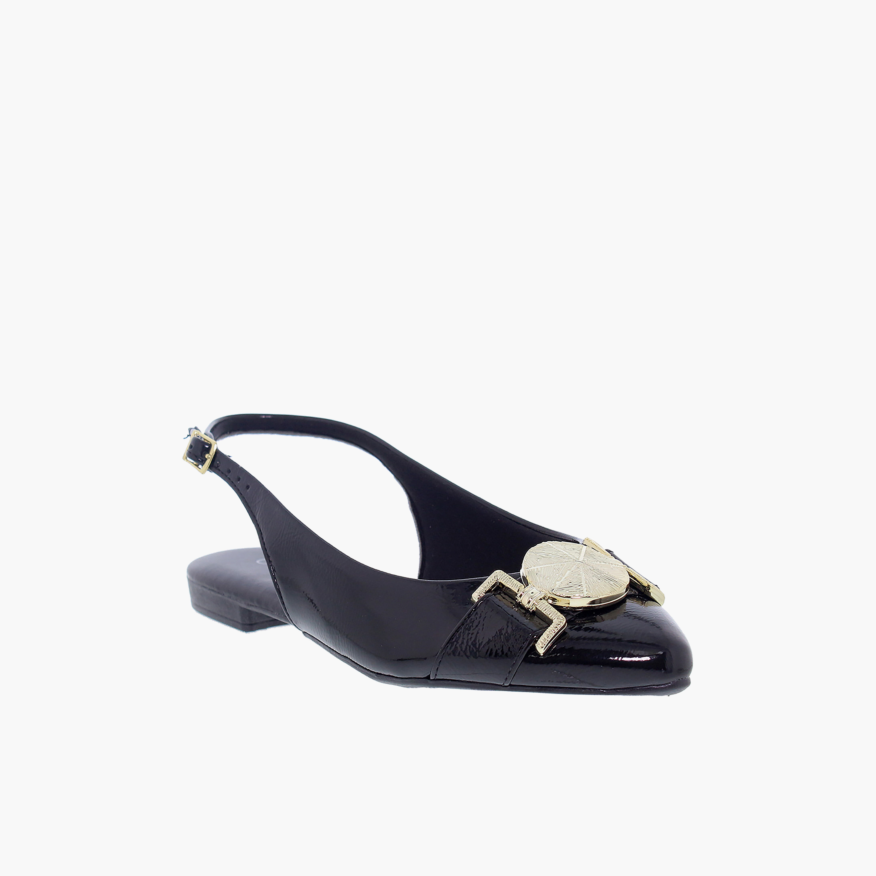 بييرا ريو - حذاء واندا ذو الكعب المسطح بإبزيم للنساء | 4134-1018-13967-15745-women-shoes-flats-mules-image-1