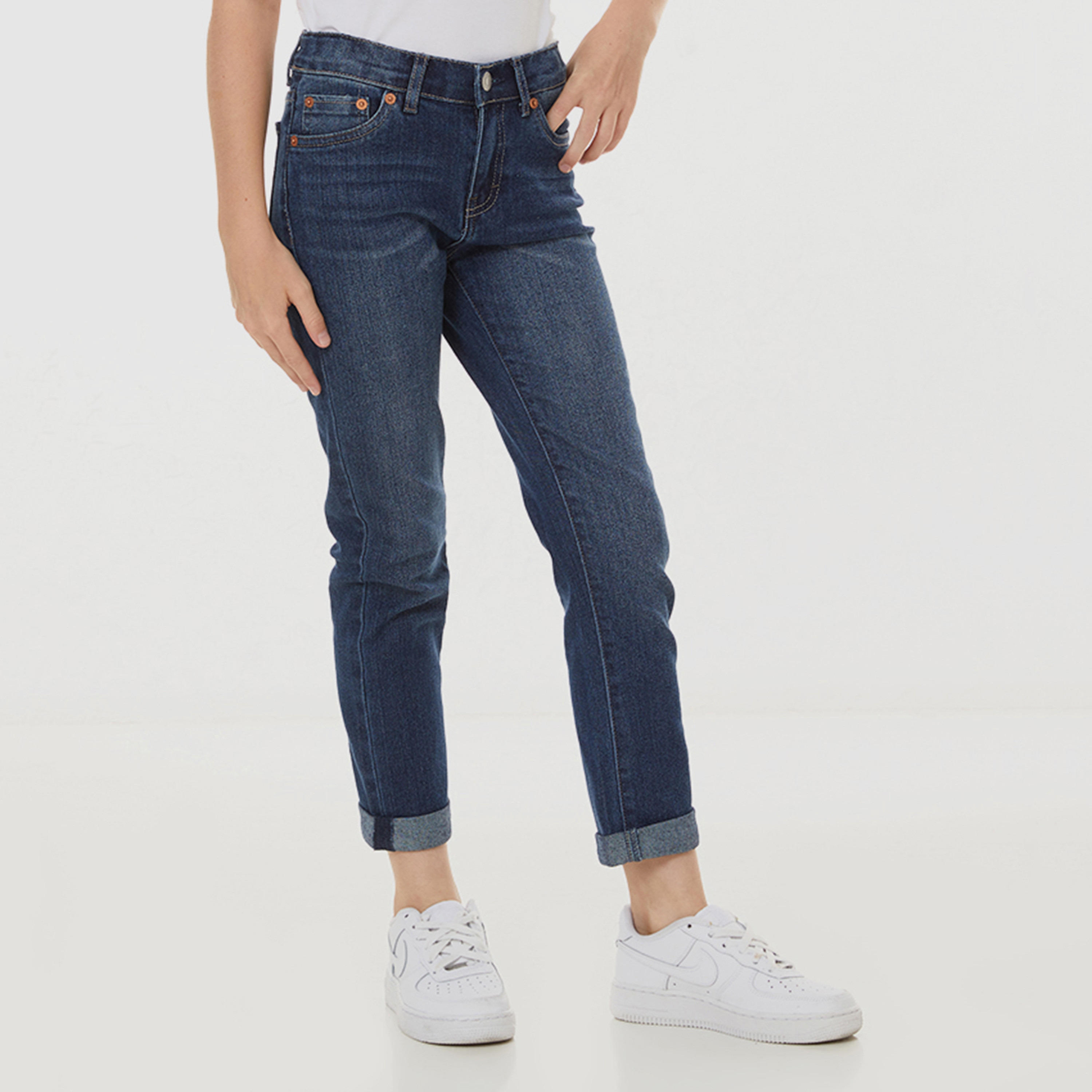 Levi's Girls Blue Solid Pocket Detail Jeans-girls-clothing-bottoms-jeansandjeggings-image-1