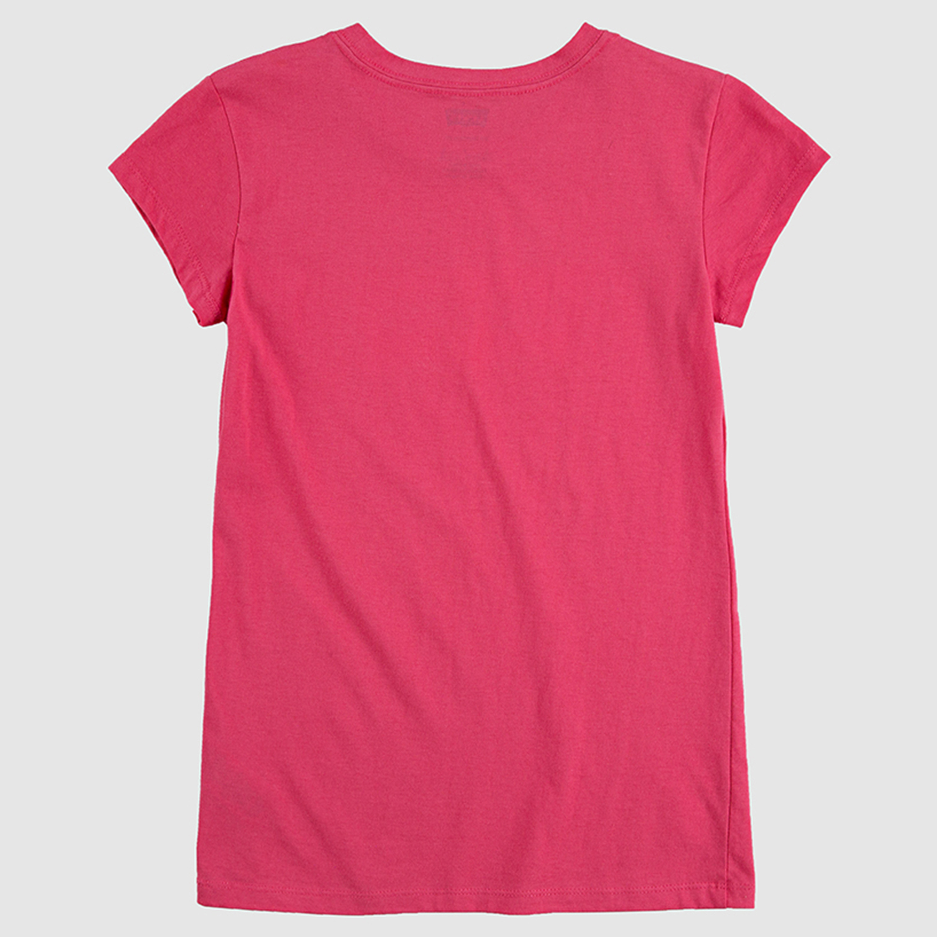 Levi's Girls Pink Logo Crew Neck Short Sleeves T-Shirt-girls-clothing-blousesandshirts-image-3