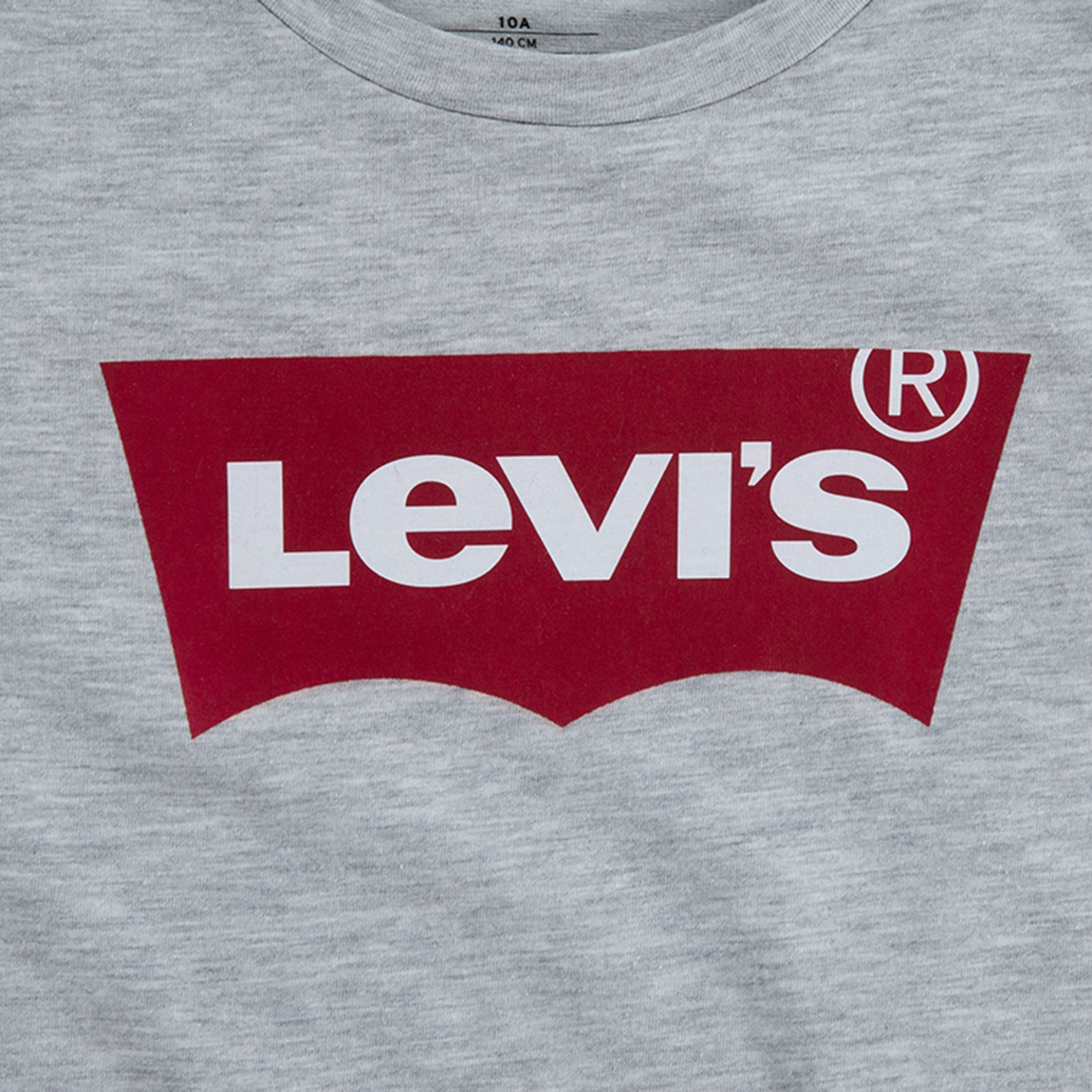 Levi's Girls Grey Logo Crew Neck Short Sleeves T-Shirt-girls-clothing-blousesandshirts-image-2