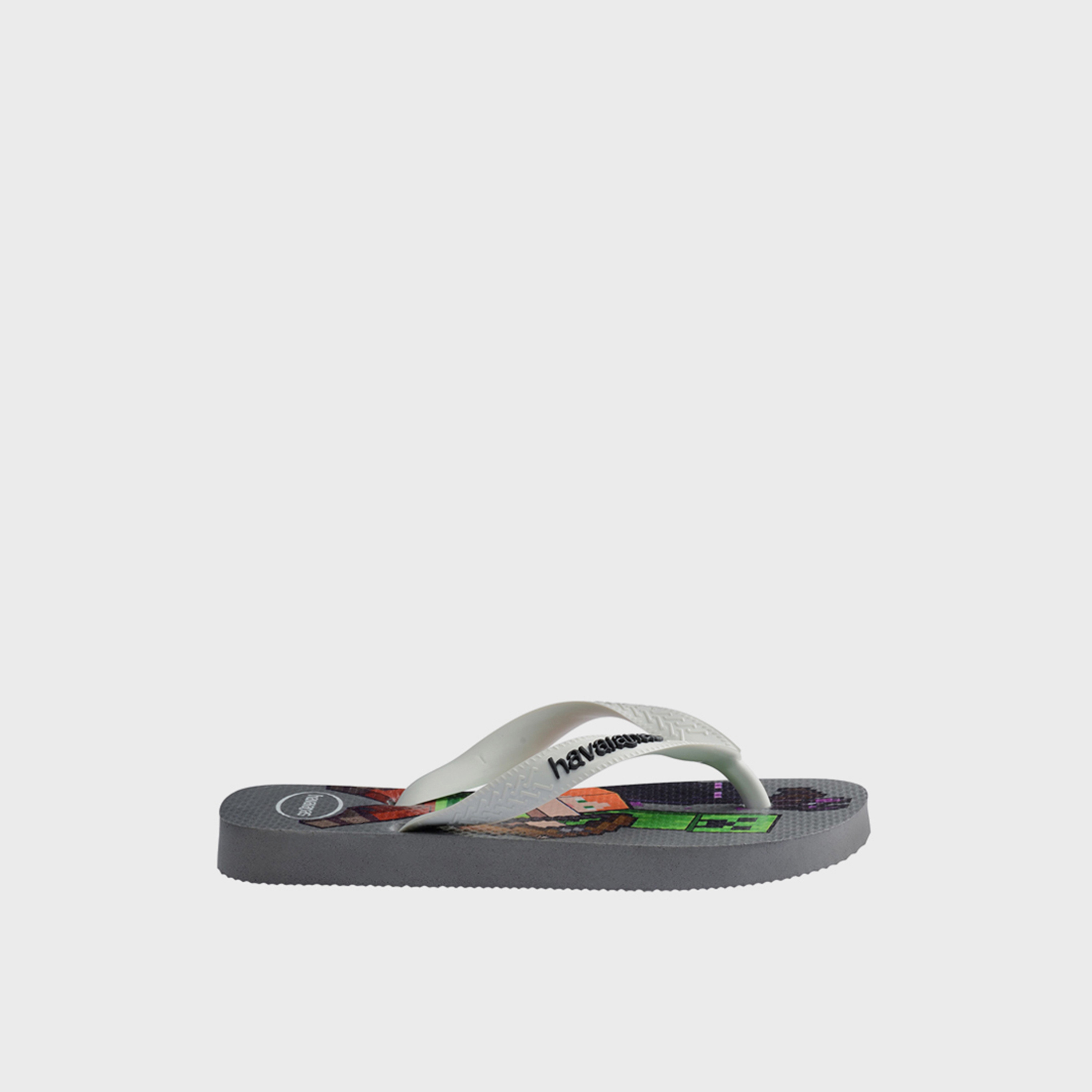 Havaianas Kids Slip-On Minecraft Thong Slippers | 4145125-1077-boys-shoes-flipflopsandslides-image-3