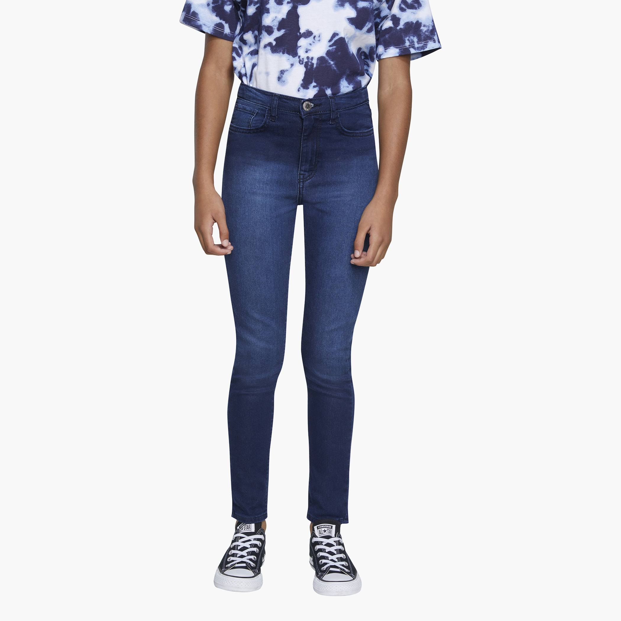 Levis Girls Blue Solid Pocket Detail Jeans-girls-clothing-bottoms-jeansandjeggings-image-1