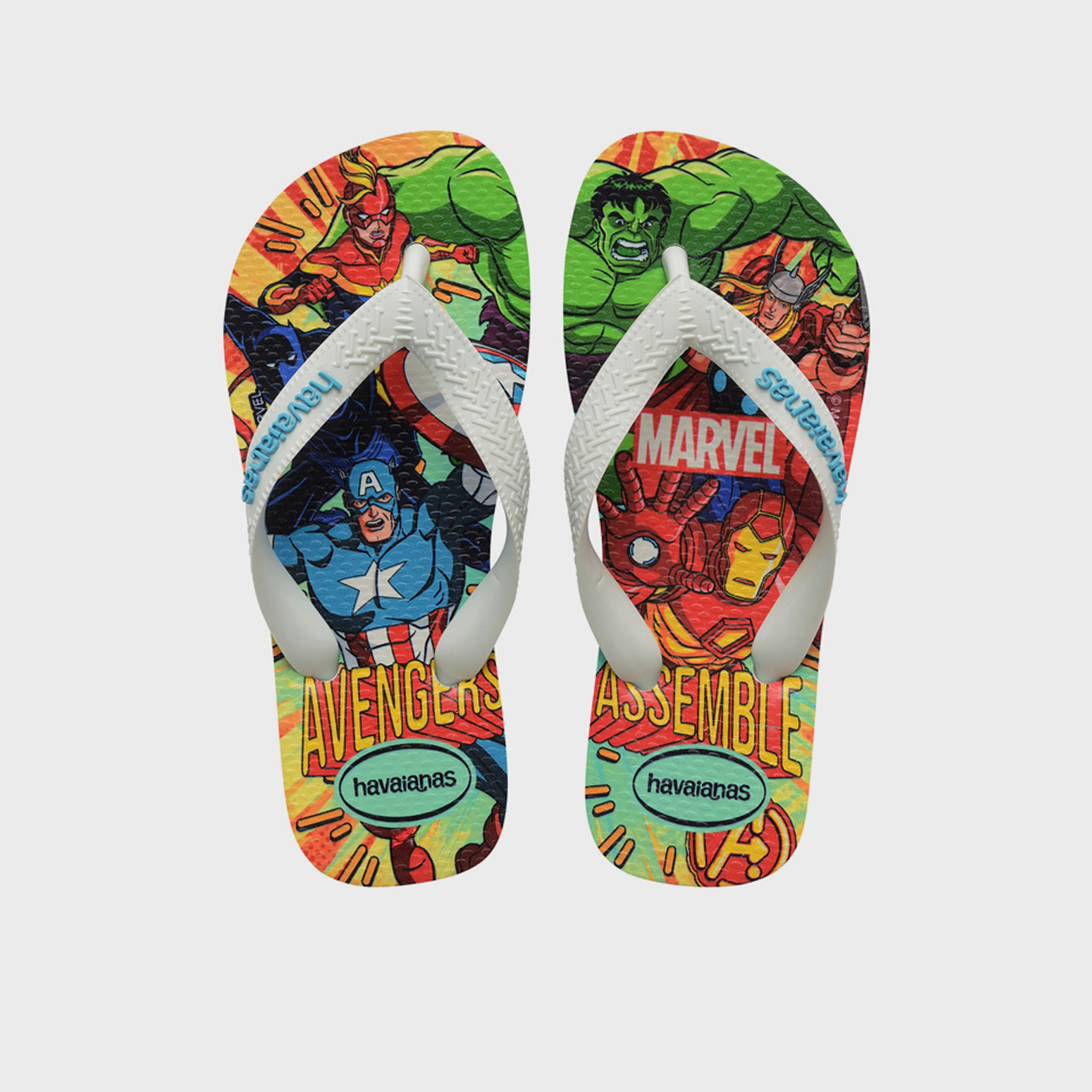 هافاياناس - شبشب للأطفال سهل الارتداء بتصميم مارفل 2 | 4148300-7854-boys-shoes-flipflopsandslides-image-1