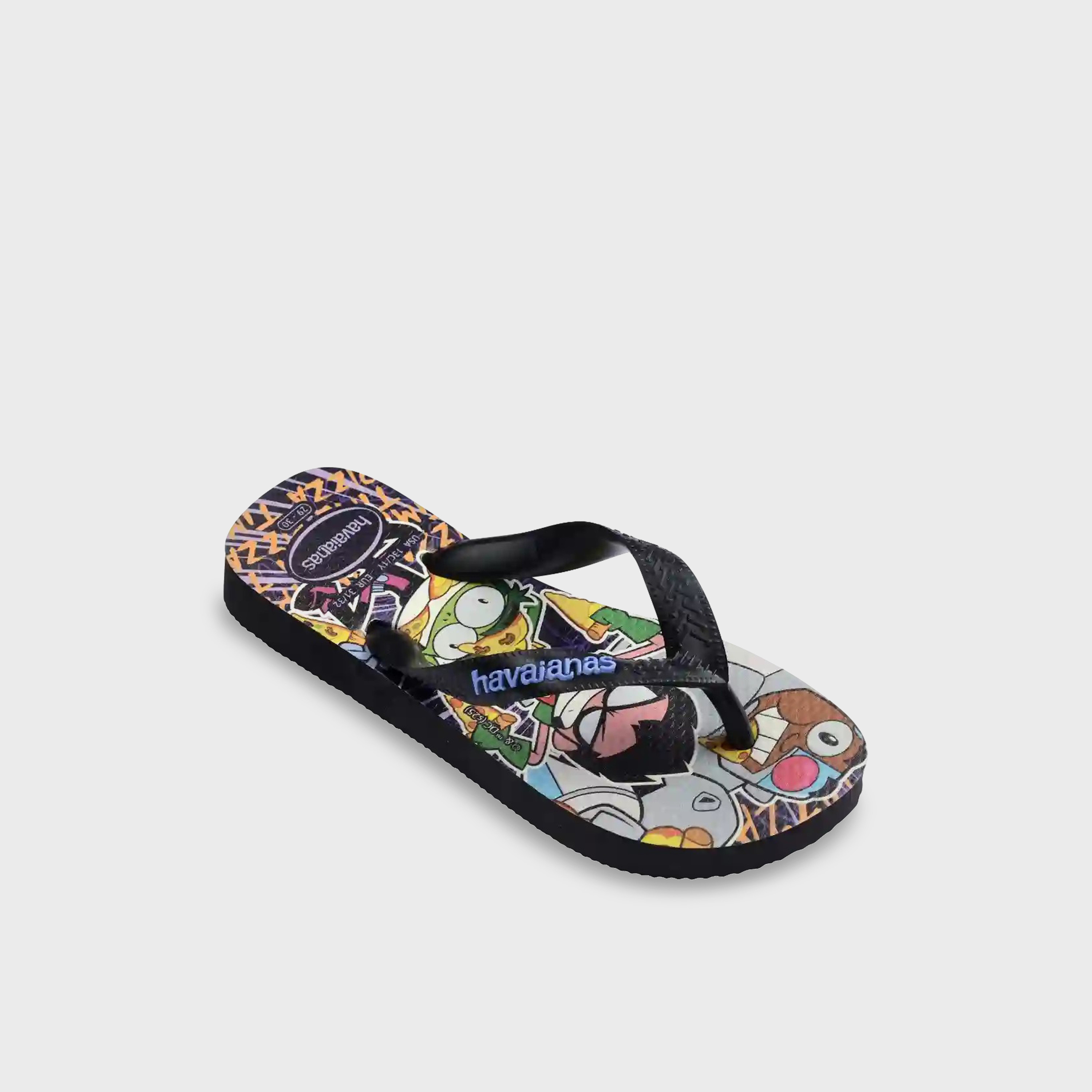 Havaianas Kids Slip-On Top Warner Thong Slippers | 4150291-0090-boys-shoes-flipflopsandslides-image-2